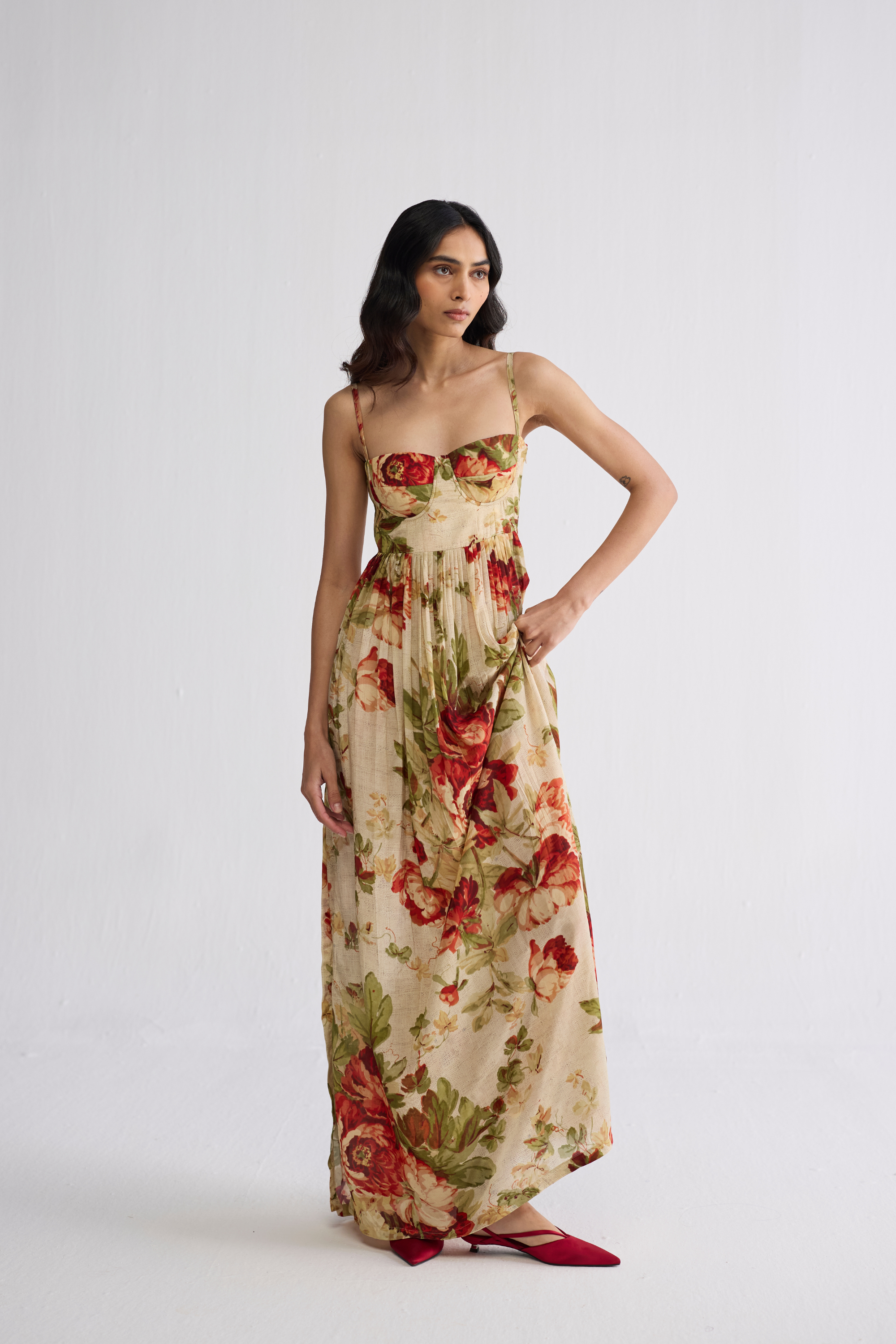 Sama Crepe Bralette Dress