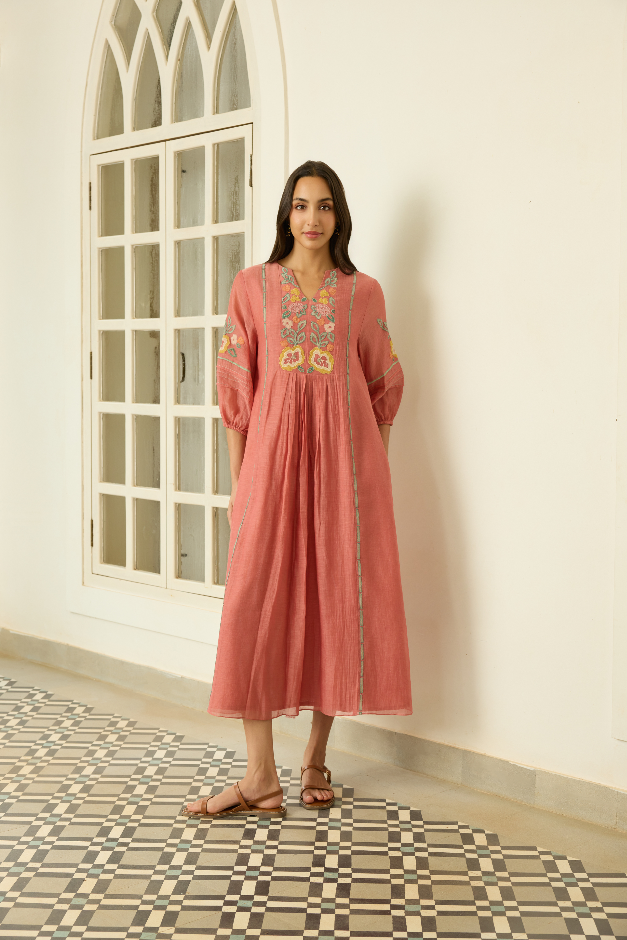 Blush Applique Dress