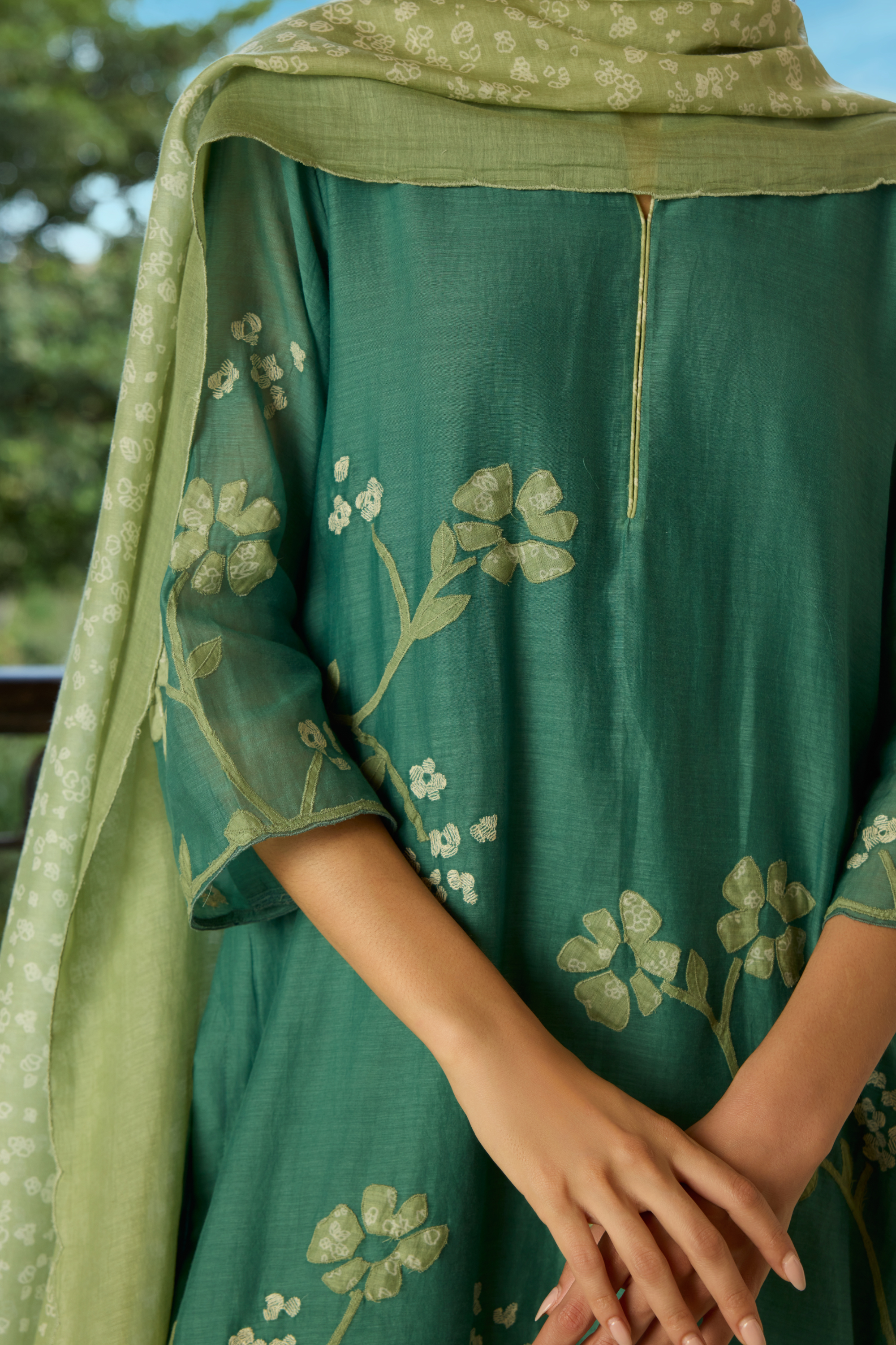 Jade Applique Kurta Set