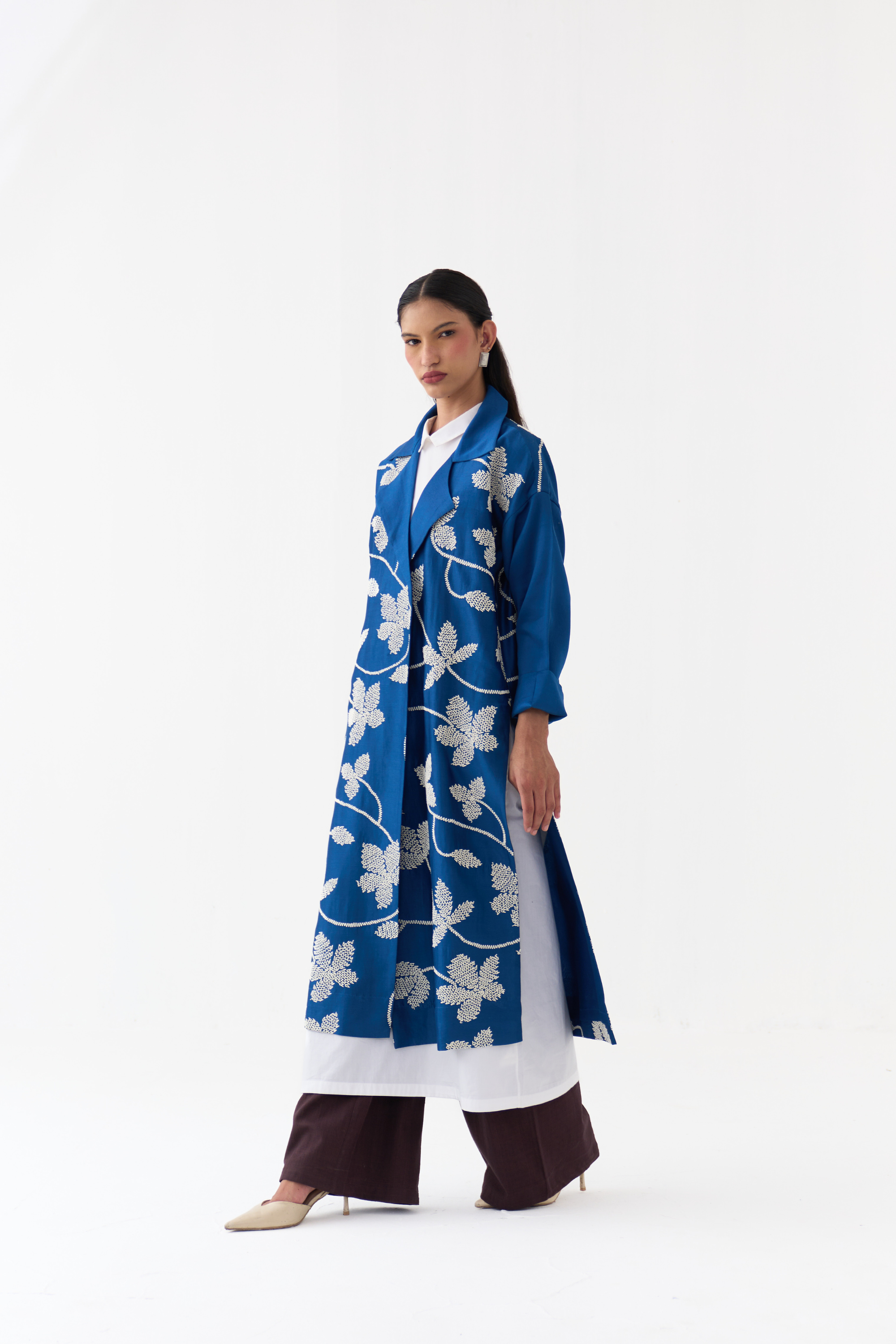 Floral All Over Emb. Overlay Co-ord