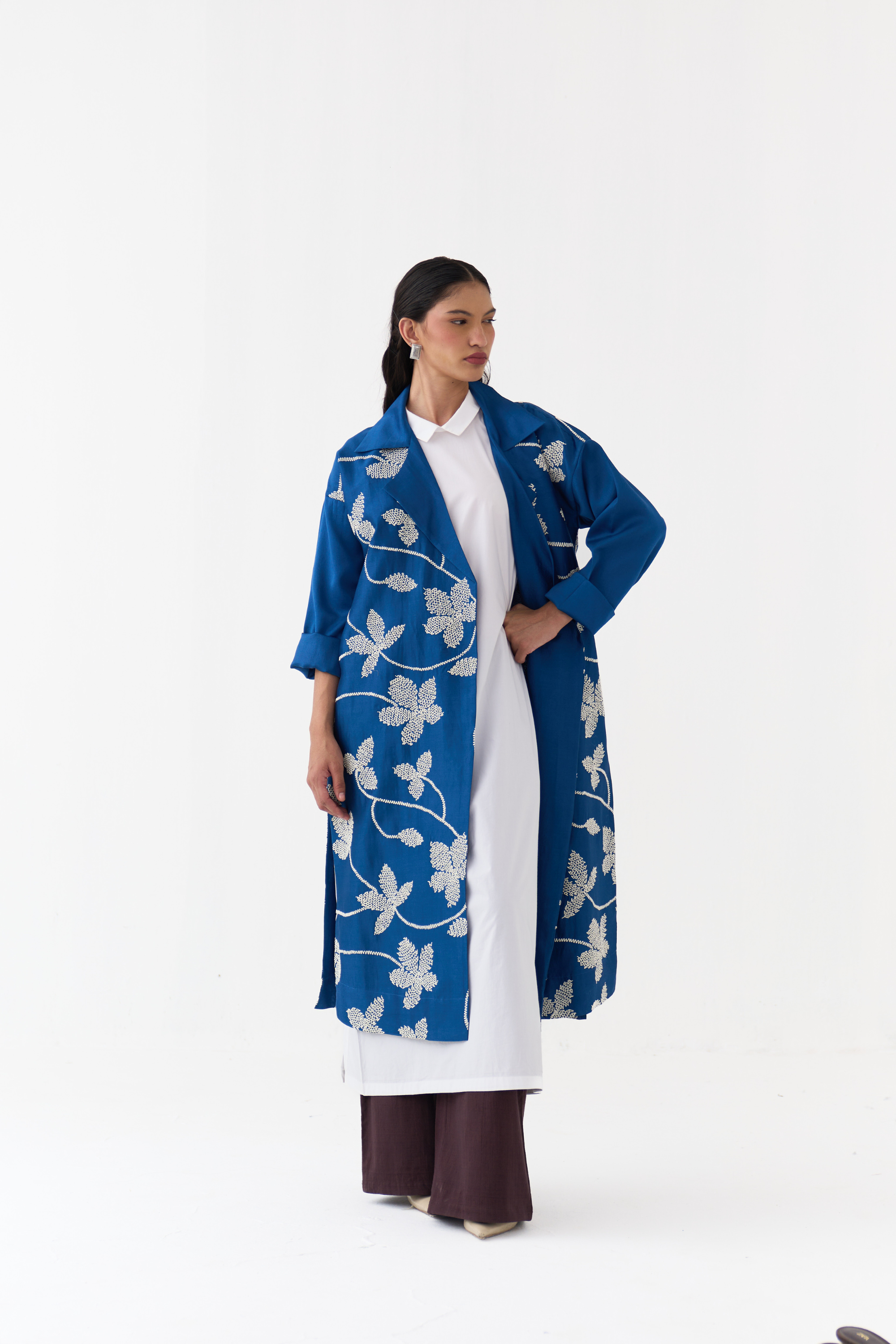 Floral All Over Emb. Overlay Co-ord
