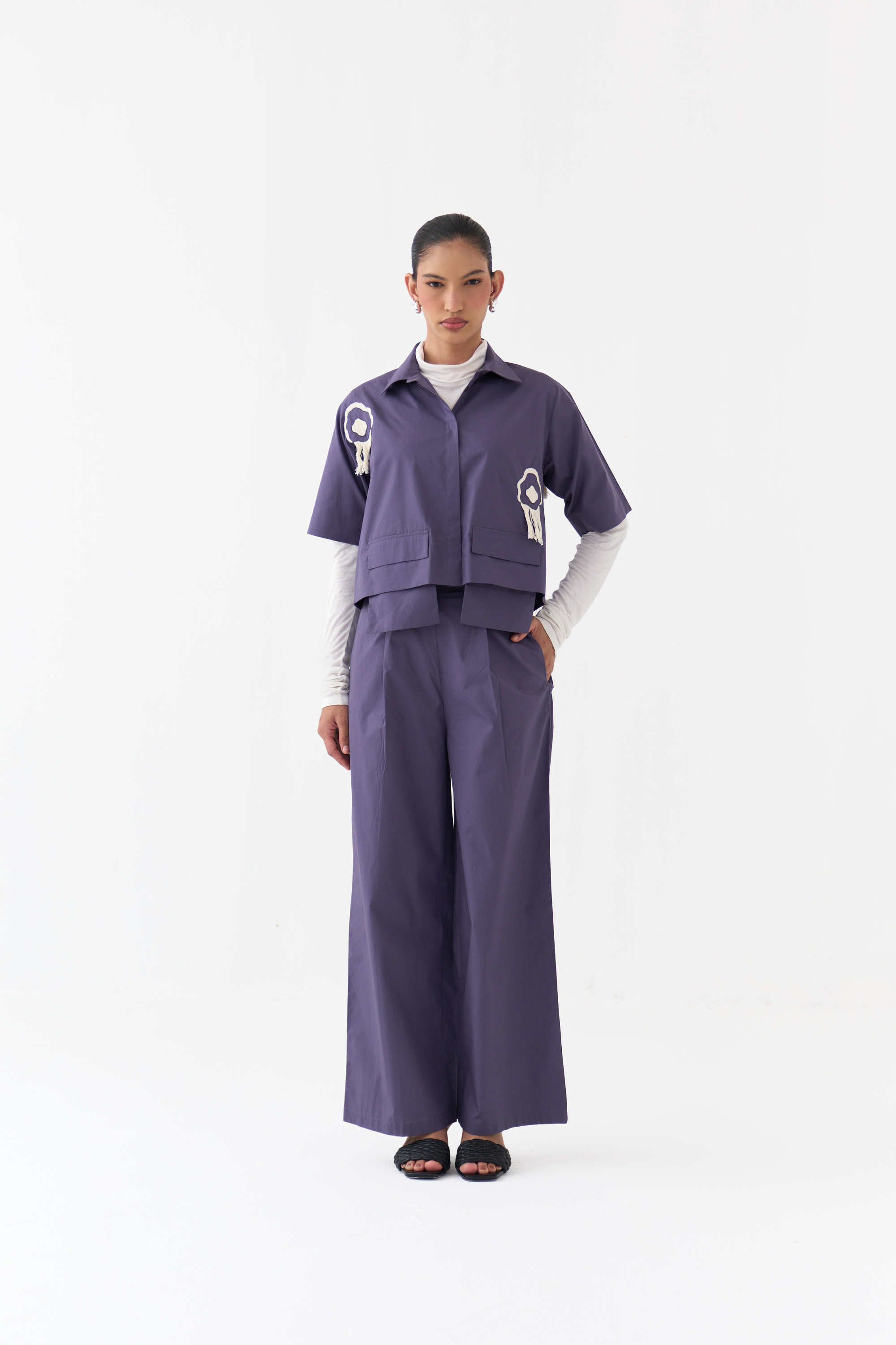 Crop Fringe Top Co-ord