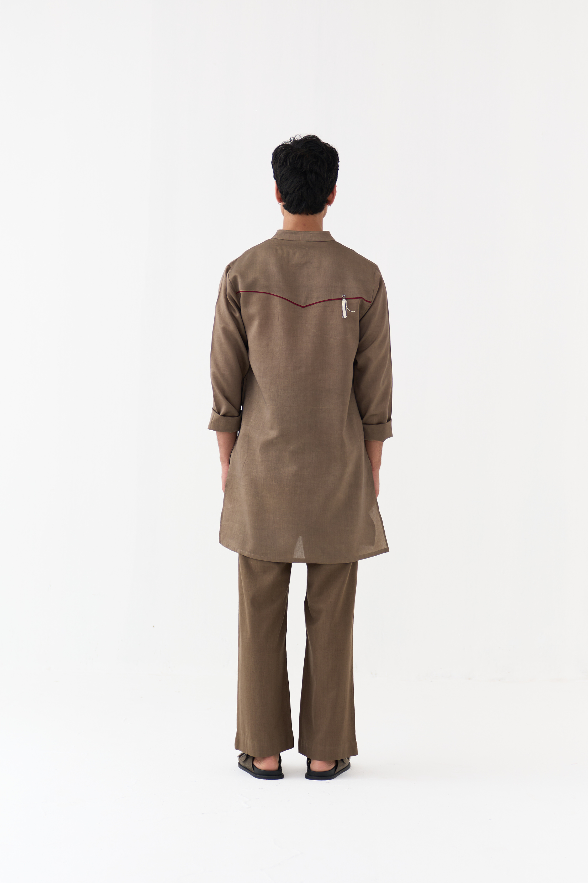 Button Emb. Kurta Co-ord
