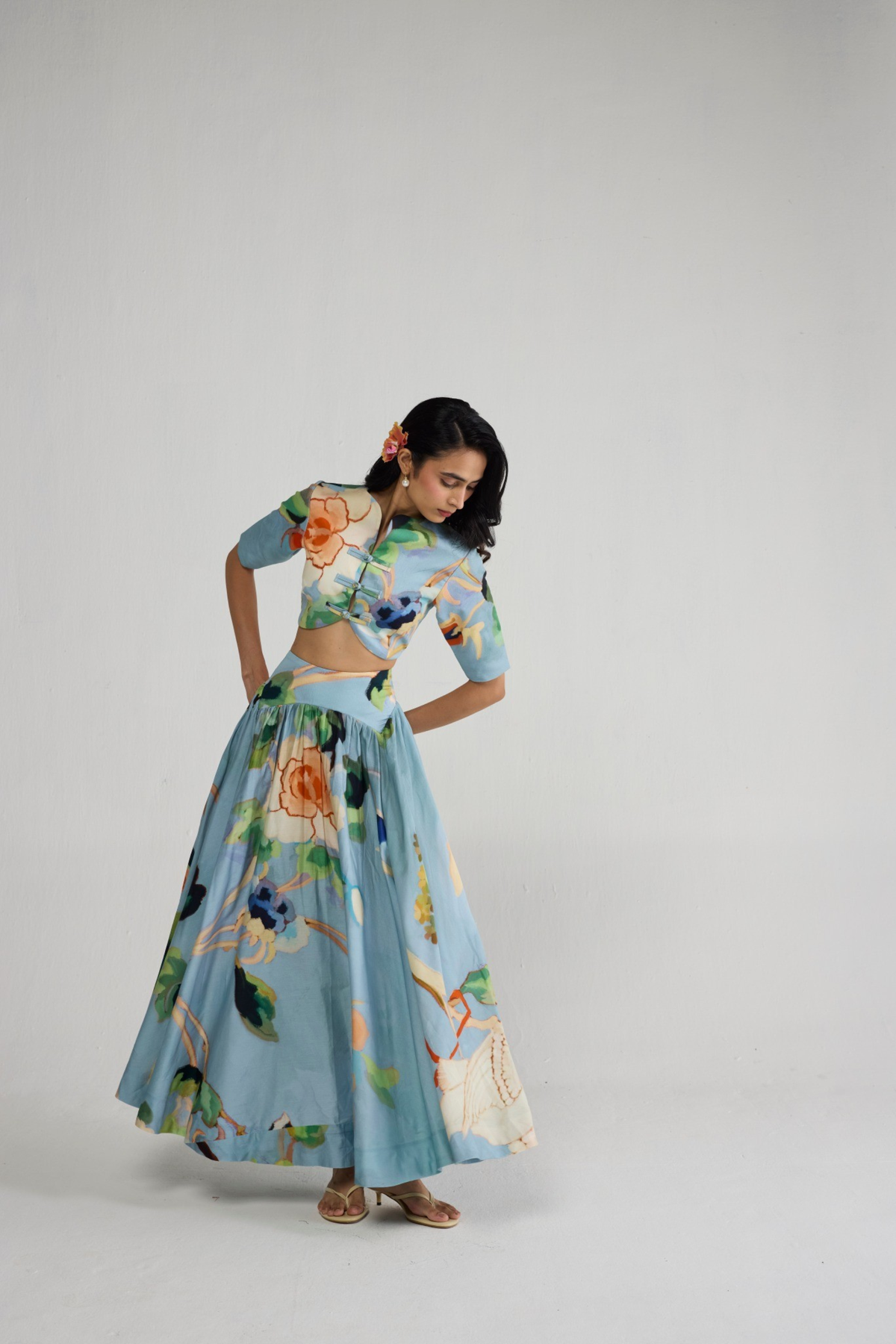 Asagao Blouse & Skirt Set