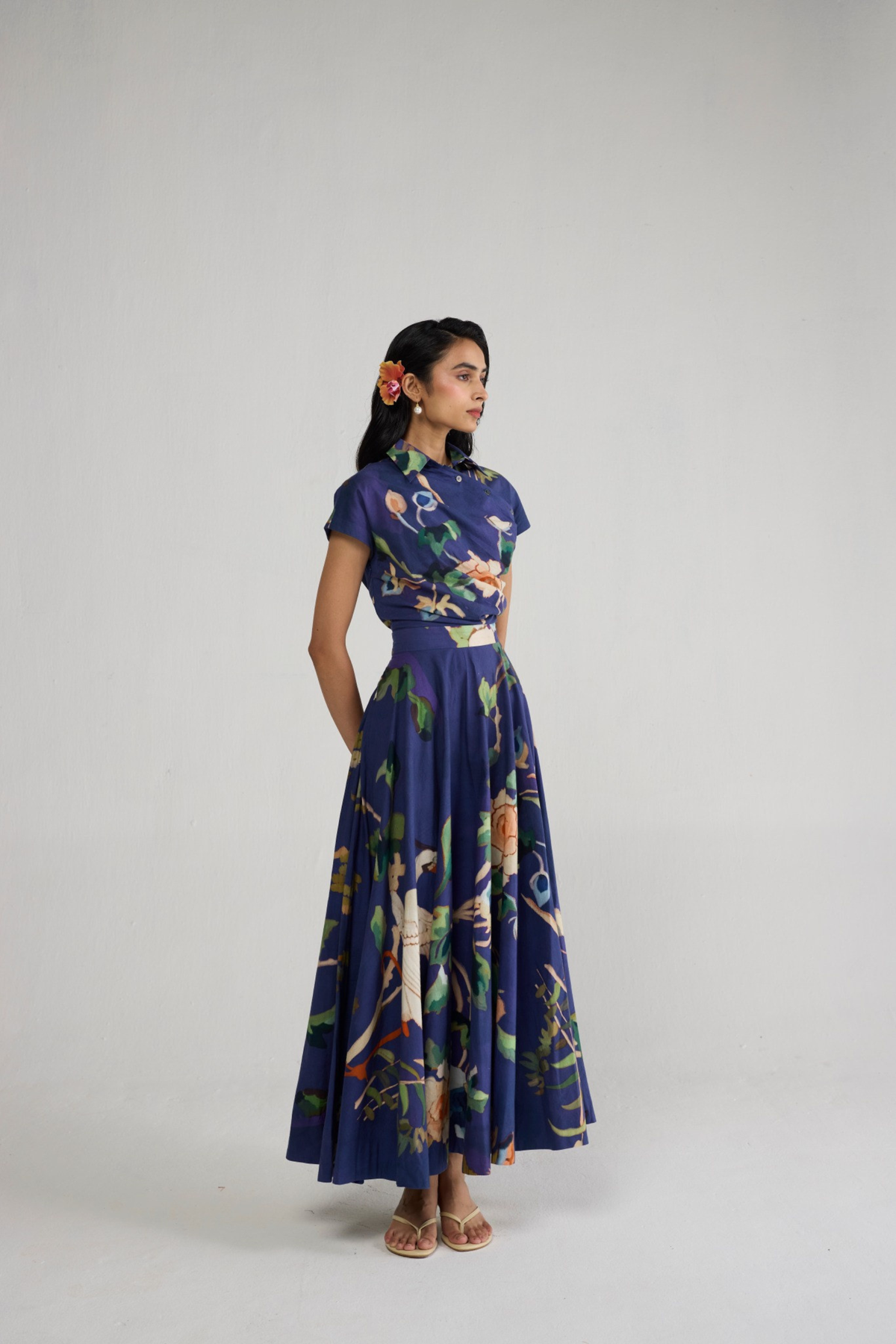 Fuji Side Buttons Dress