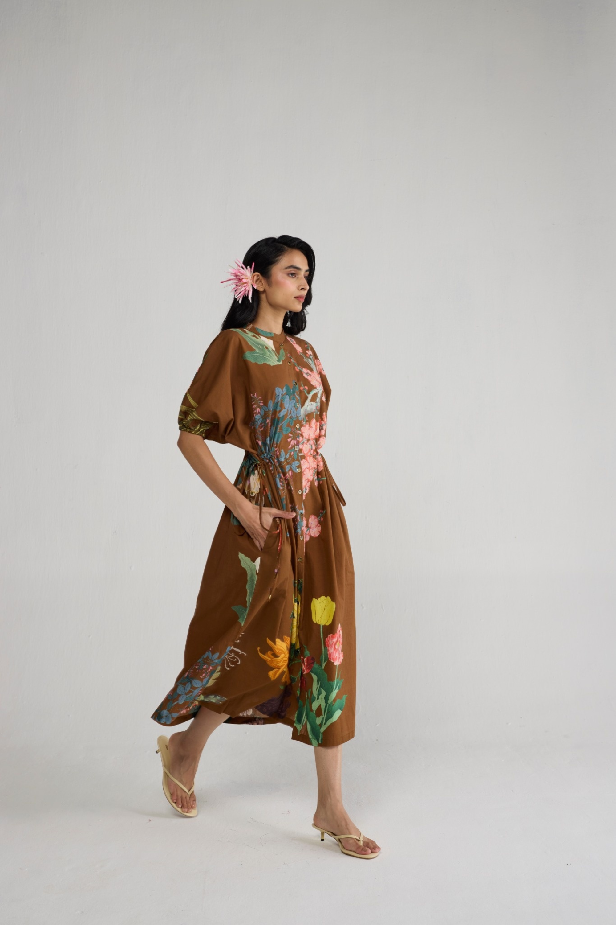 Emi Side Tie Up Dress