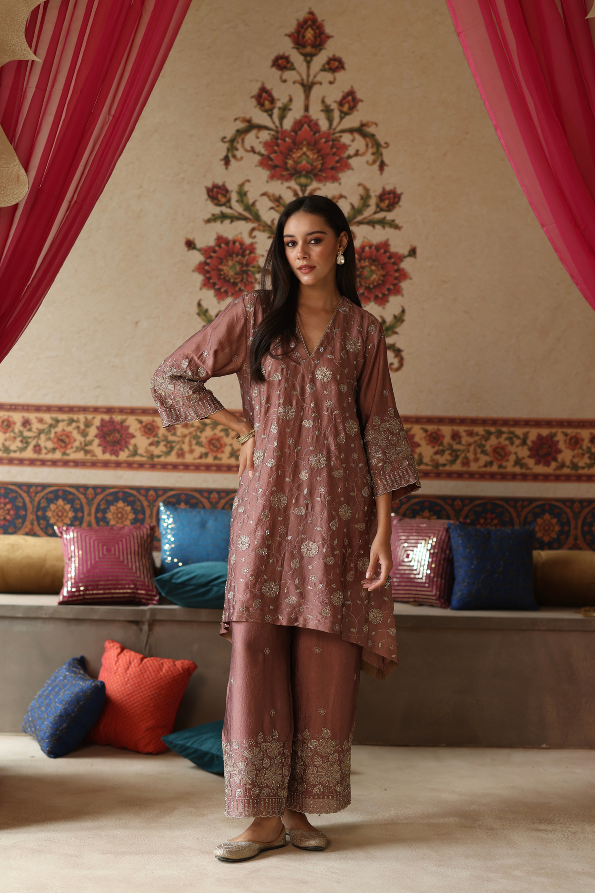 Polki Farshi Set