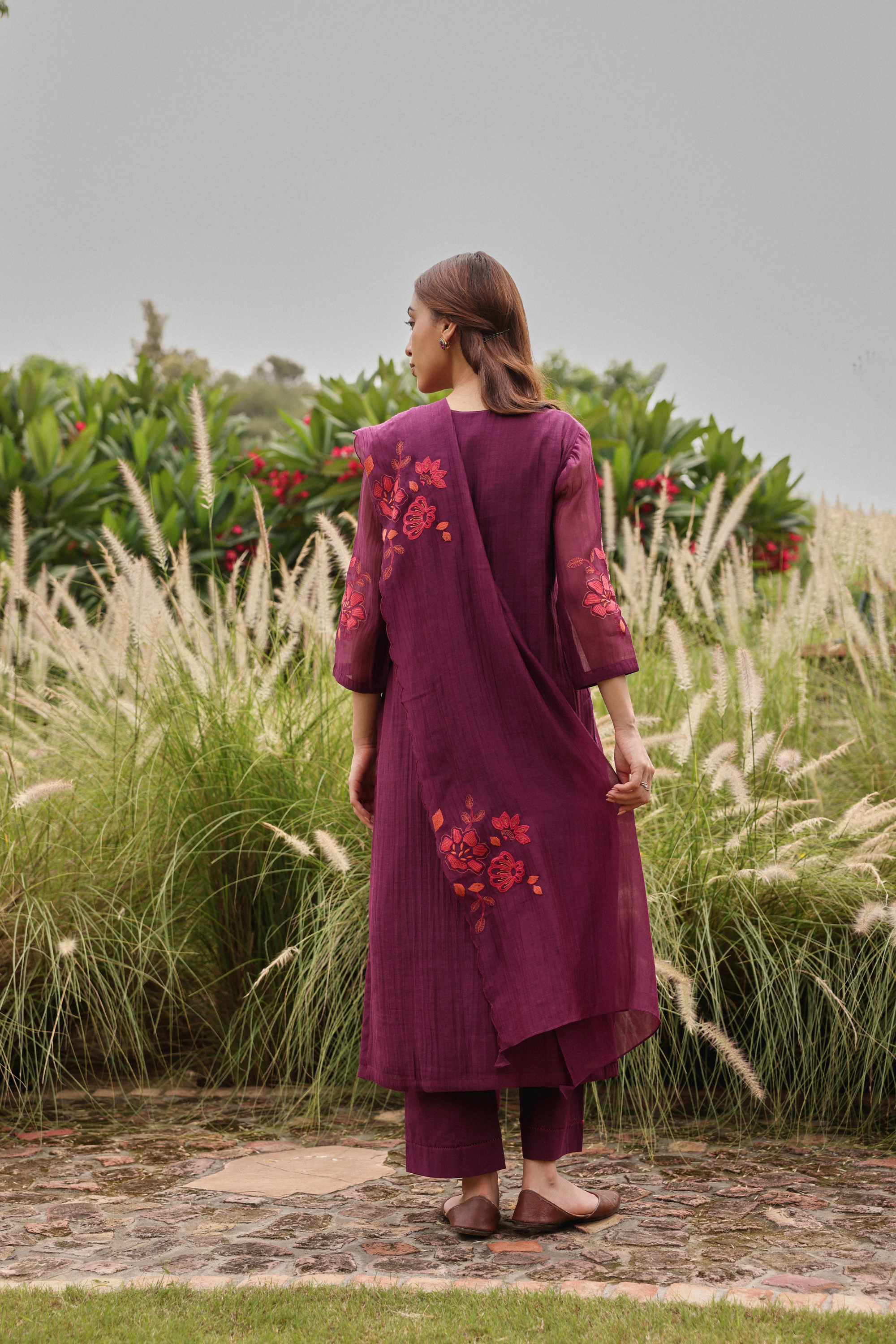 Amethyst Applique Kurta Set