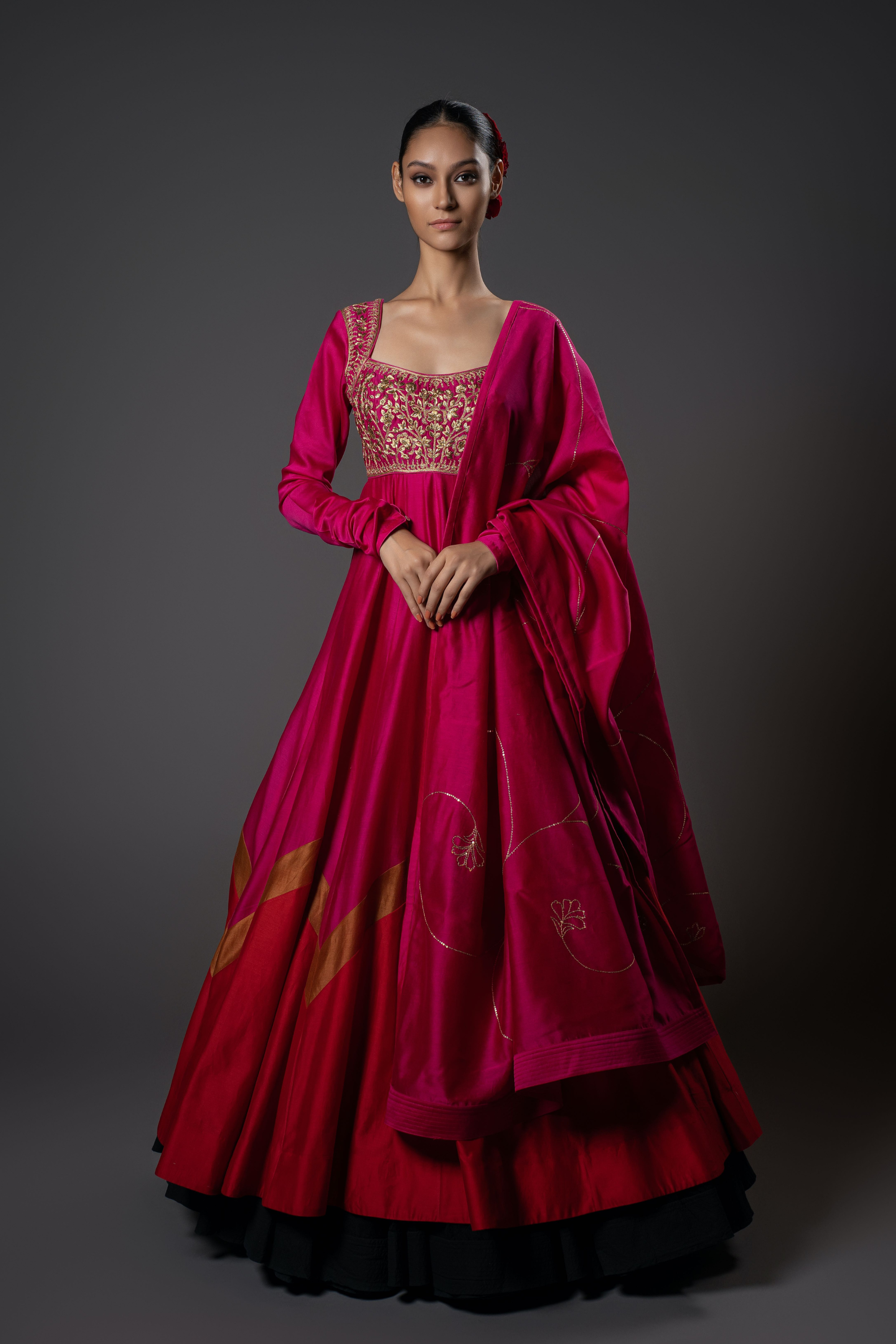 Embroidery Anarkali Set