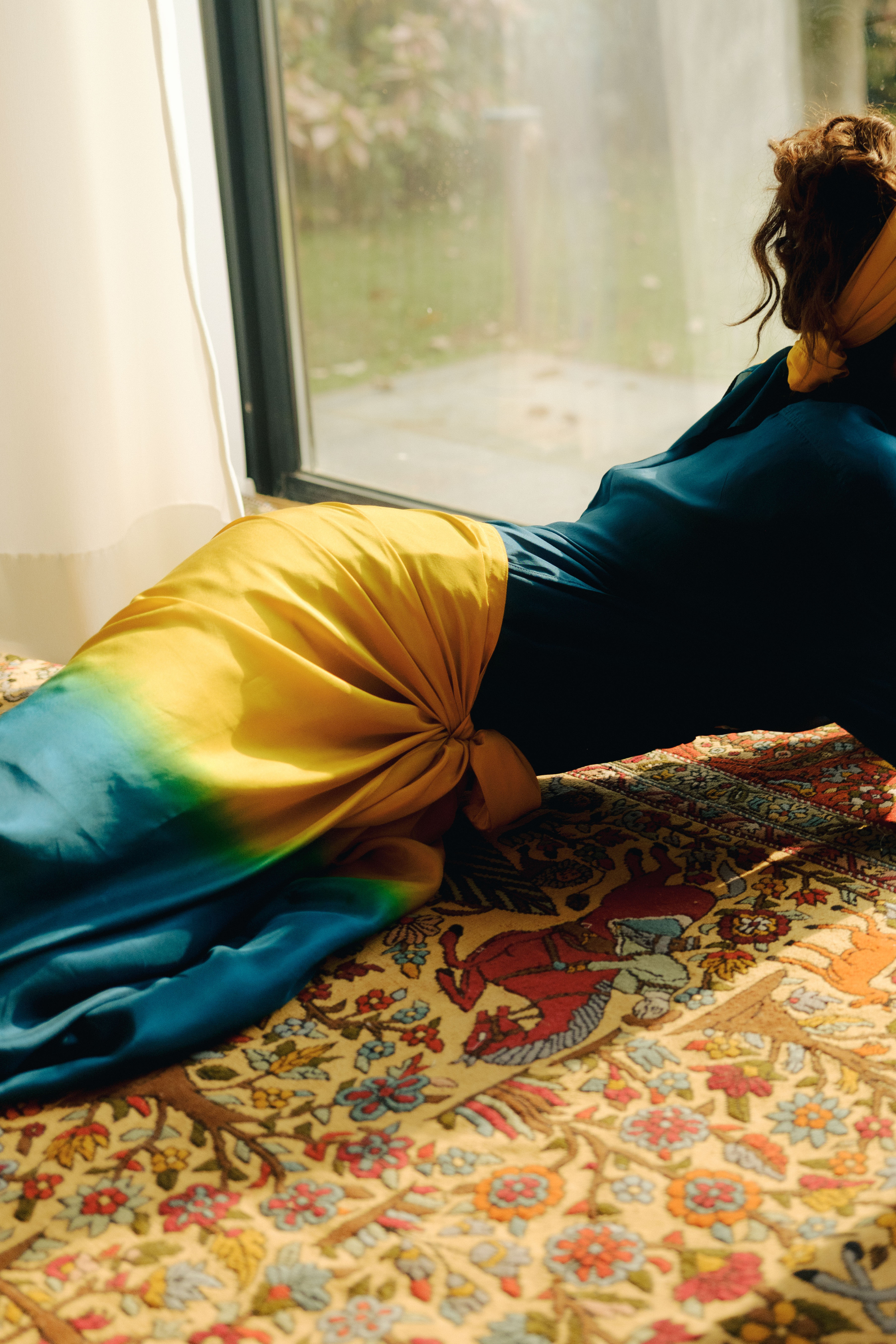 Lina Ombre Silk Sarong Set