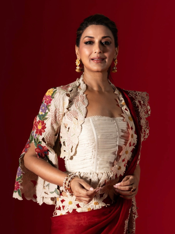 Ivory Cutwork And Beadwork Bolero Jacket