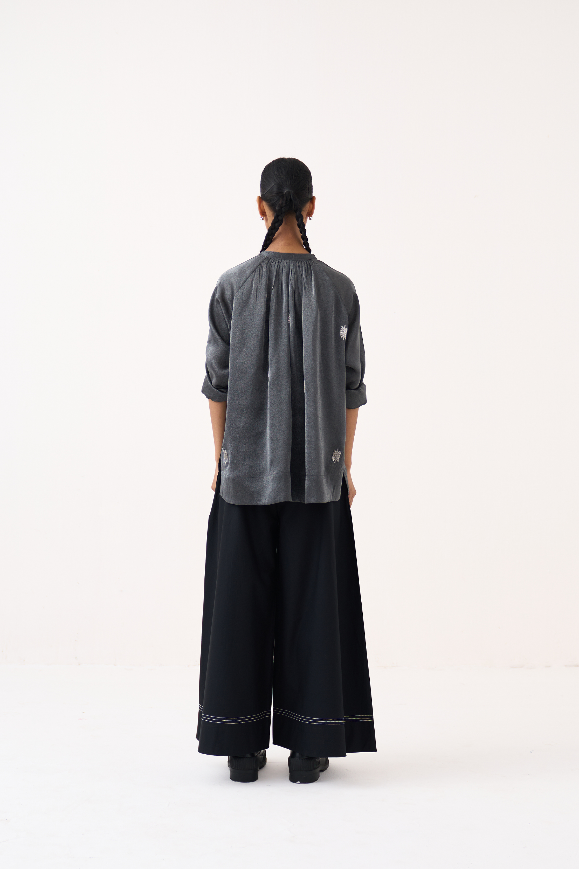 Hand Emb. Peasant Top Co-ord (set Of 2)