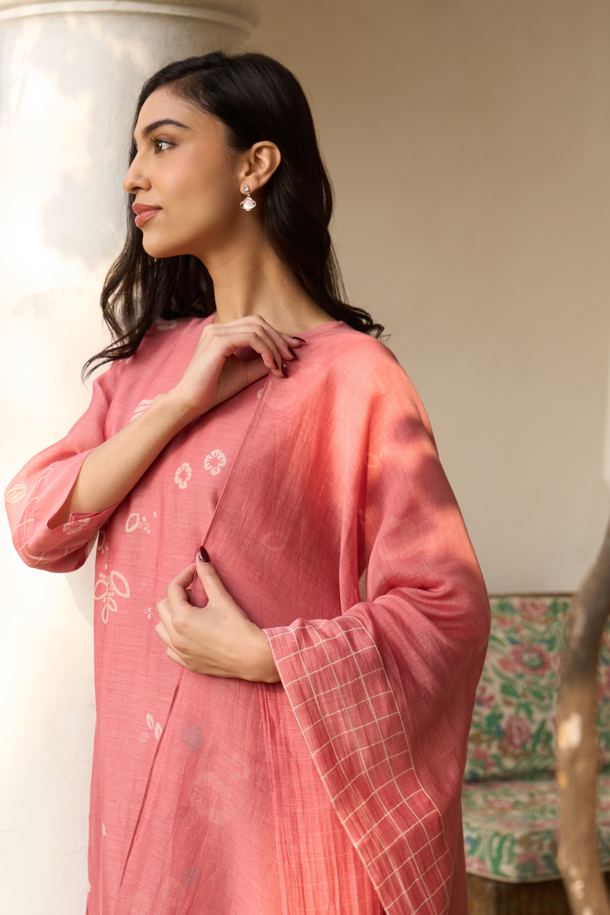 Hibiscus Floral Kurta Set