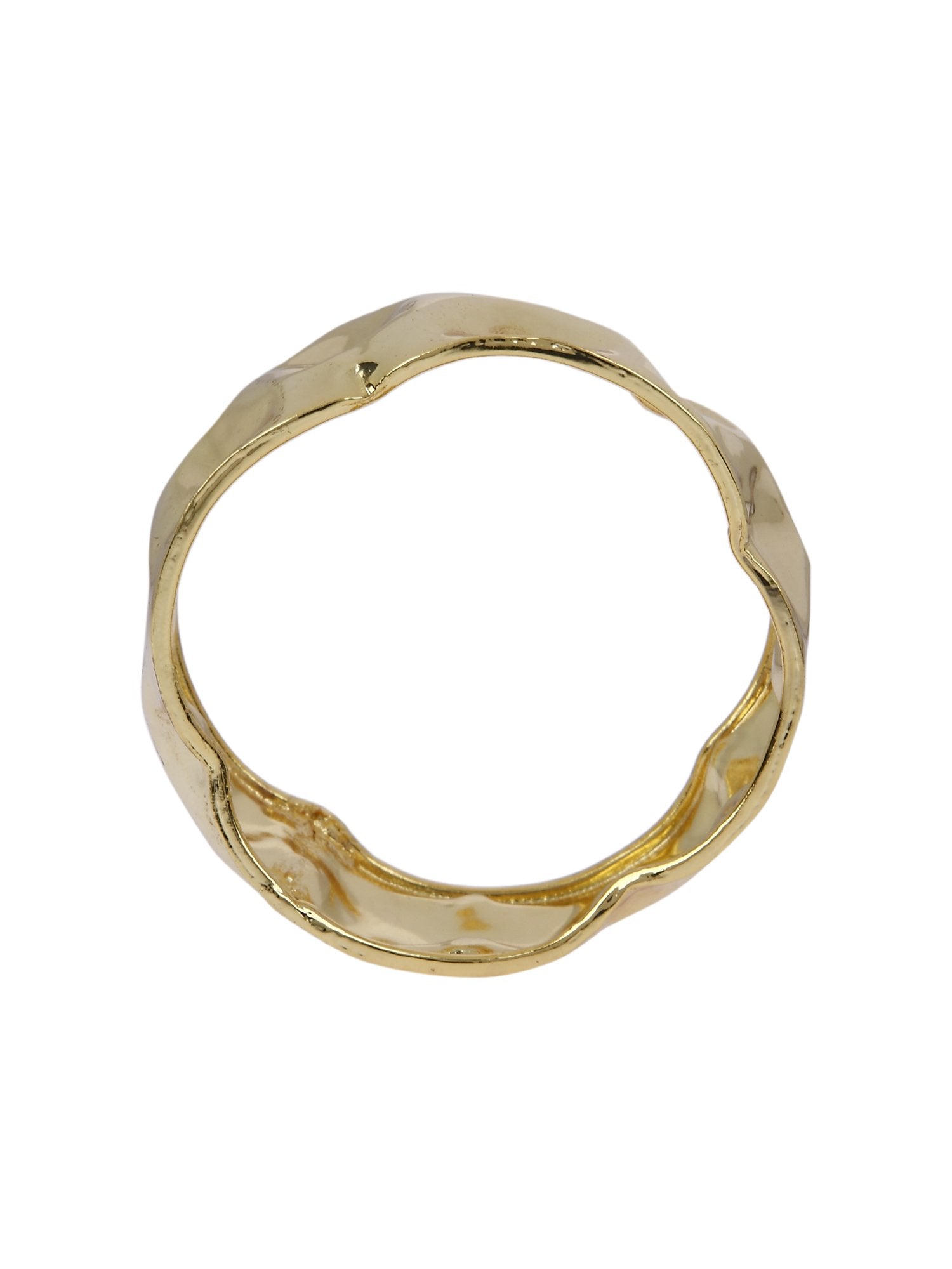 Valliyan Metal Crush Gold Bangle