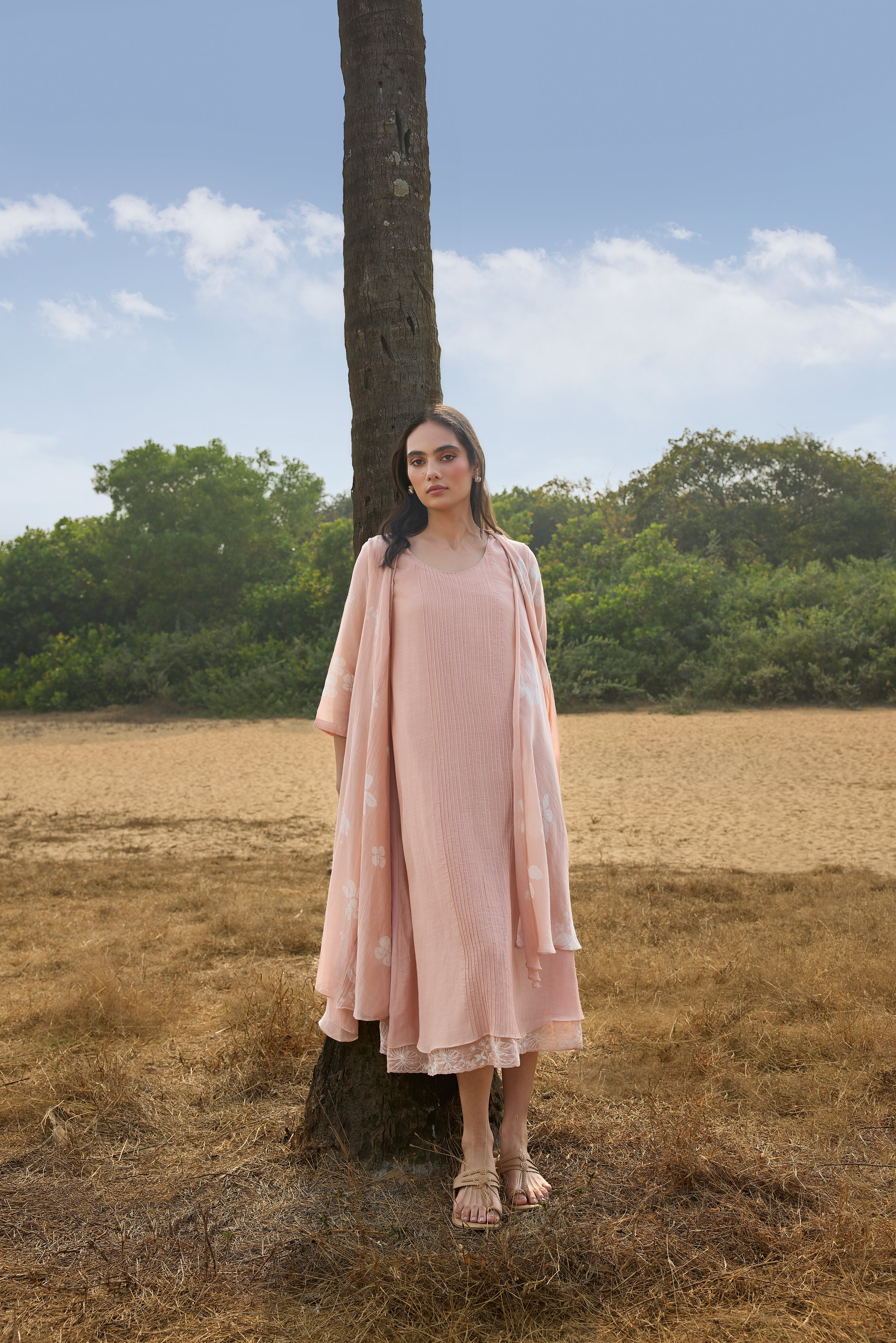 Blossom Pintuck Jacket Dress