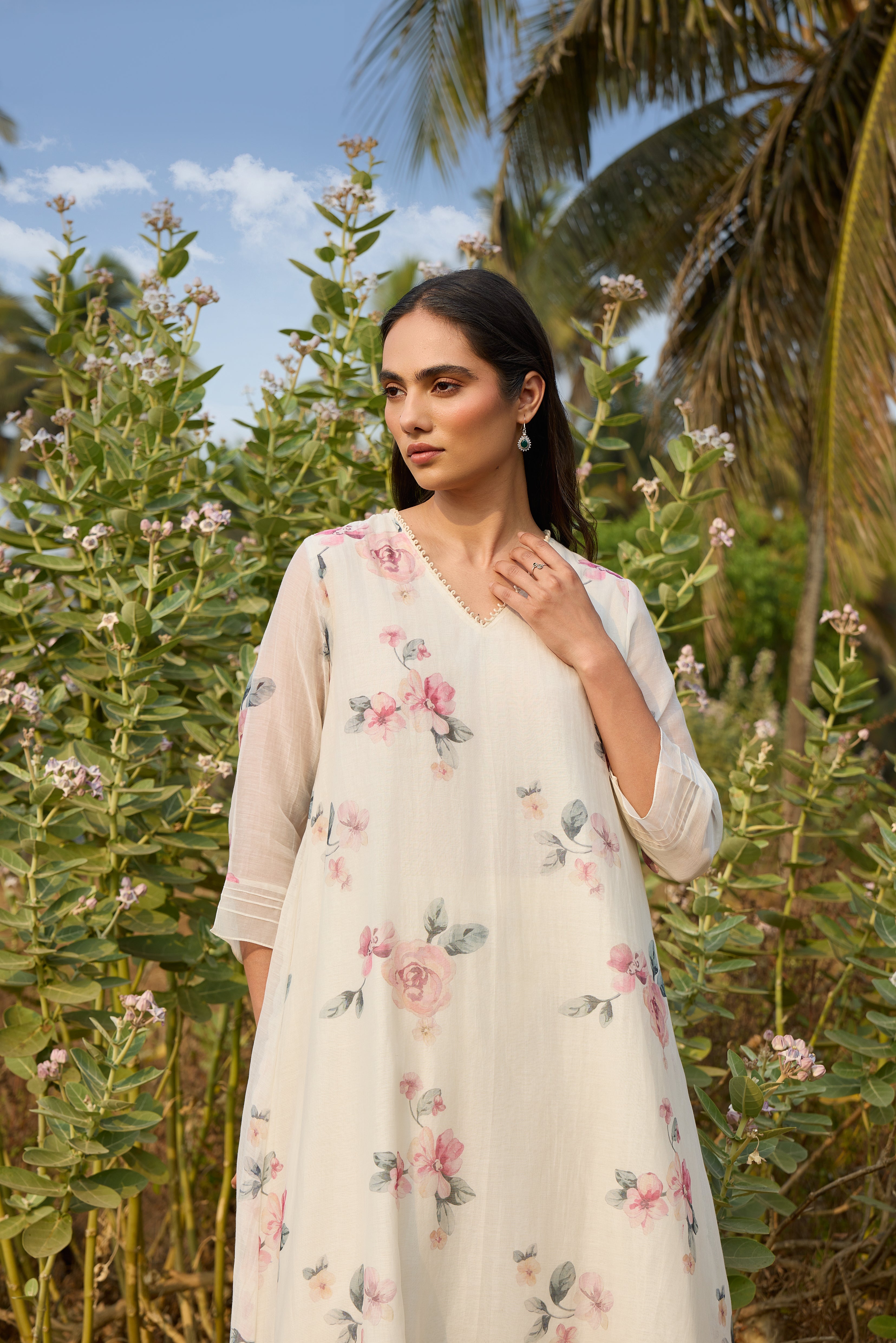 Ivory Floral Co-ord Set