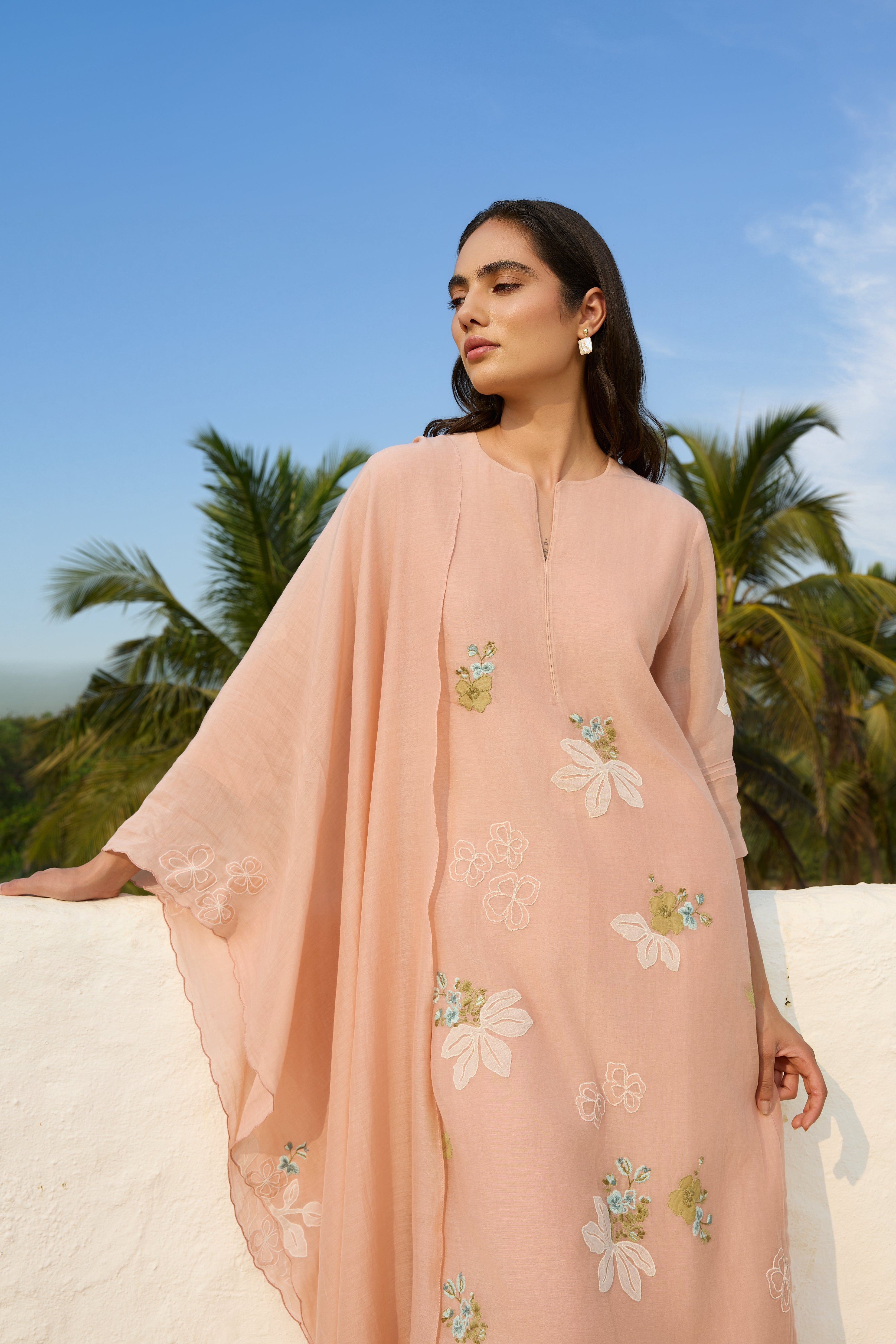 Blossom Applique Kurta Set