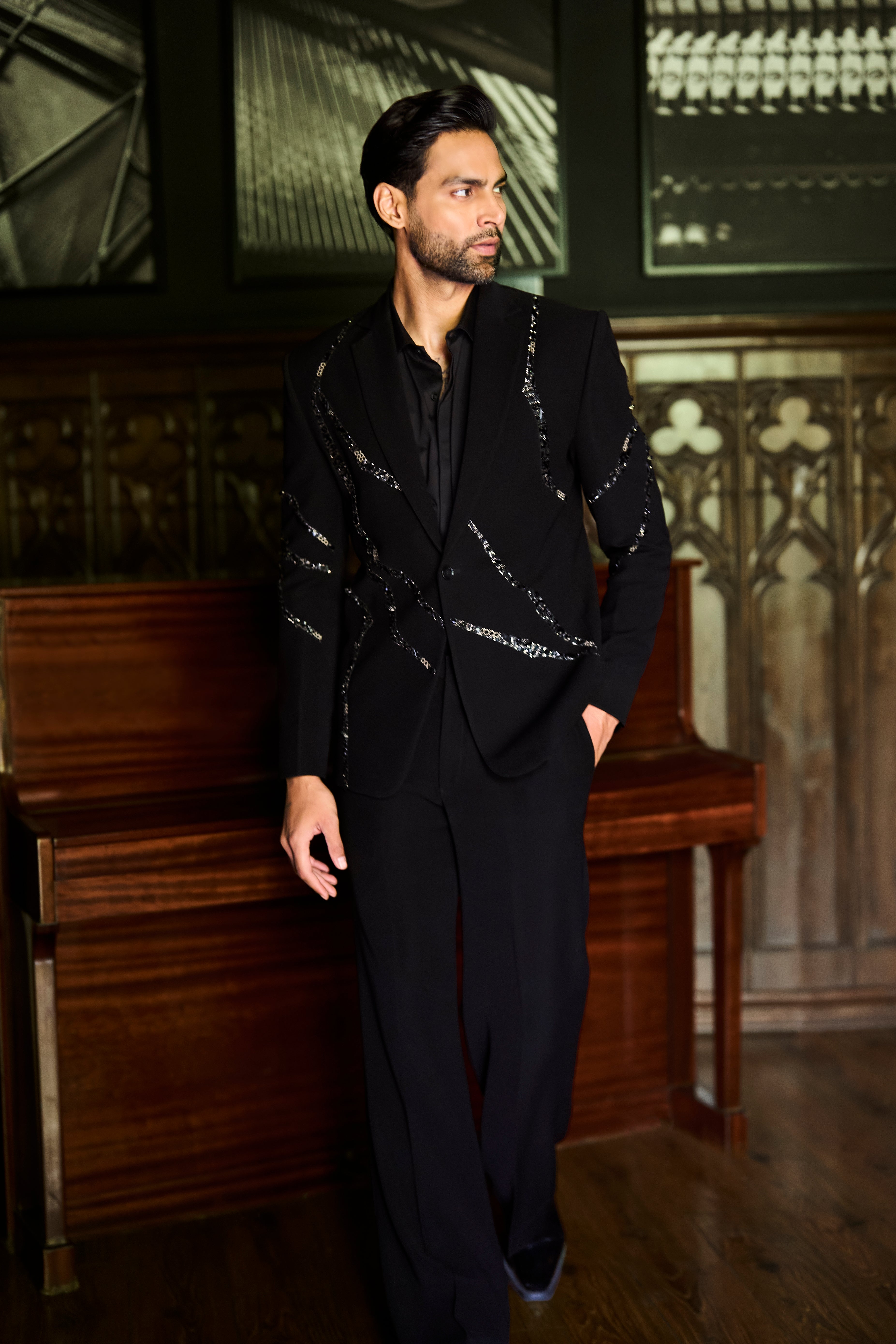 Black Majesty Blazer Set