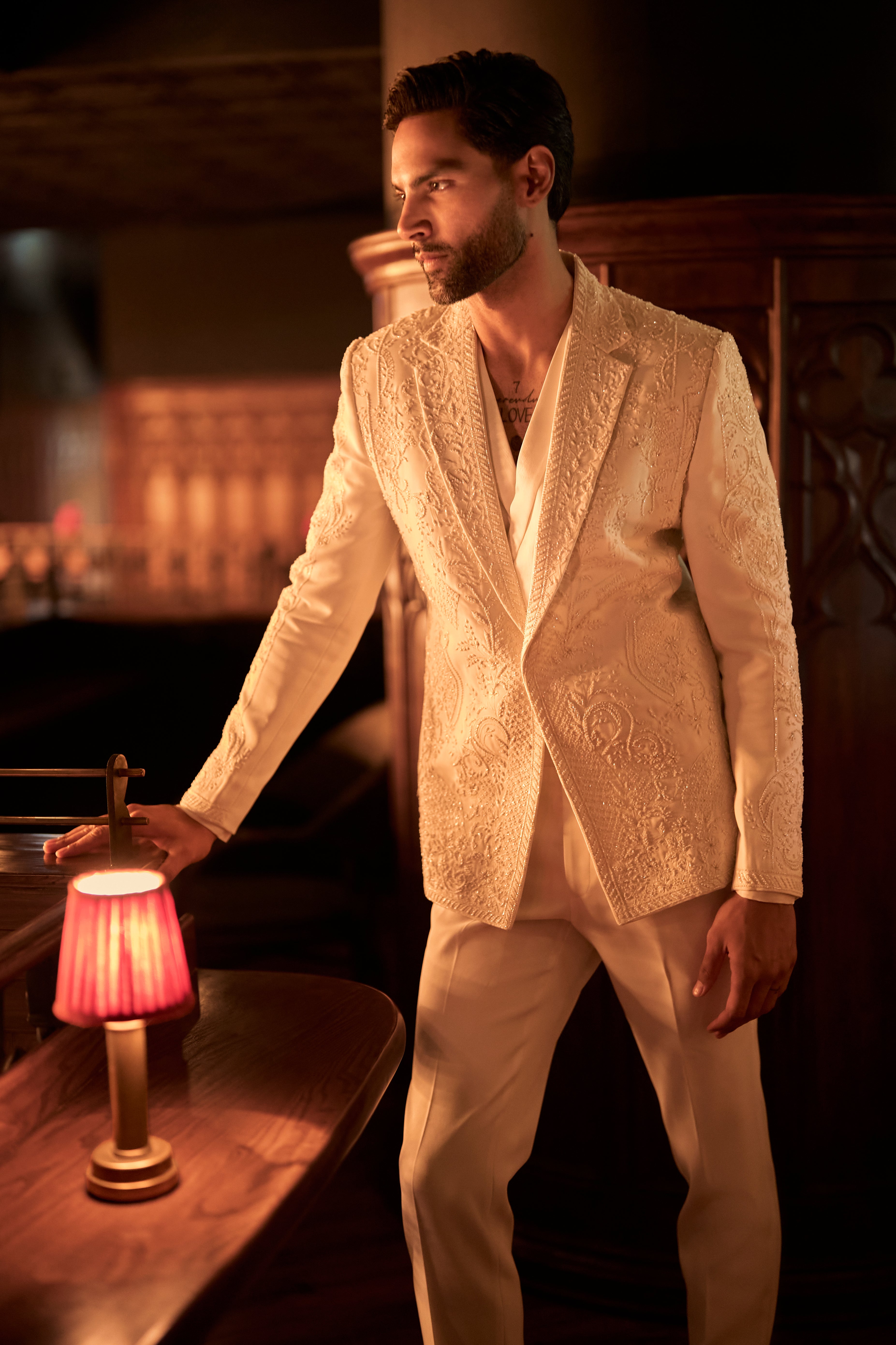 Eclat Blanc Blazer Set