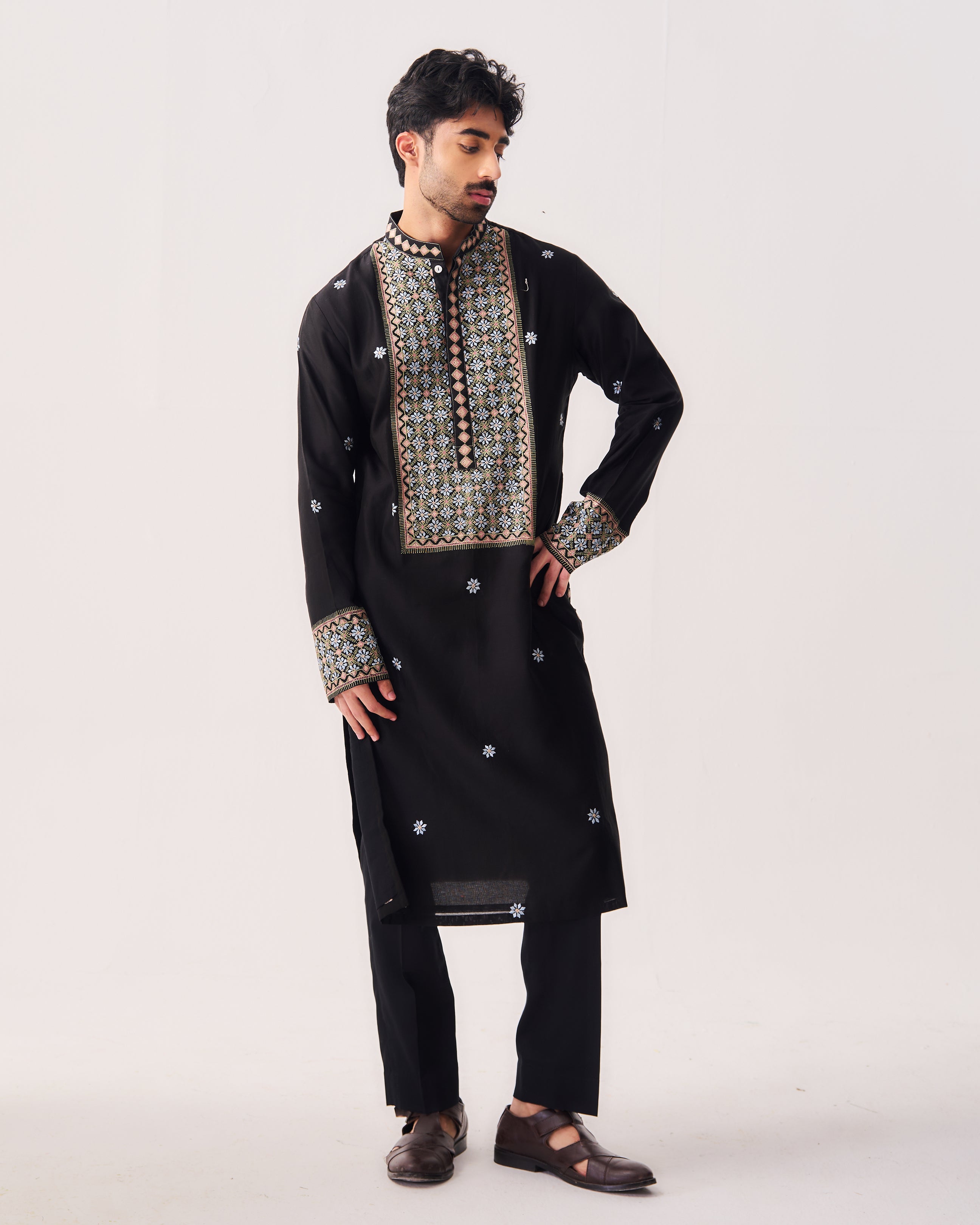 Midnight Mosaic Kurta With Pants