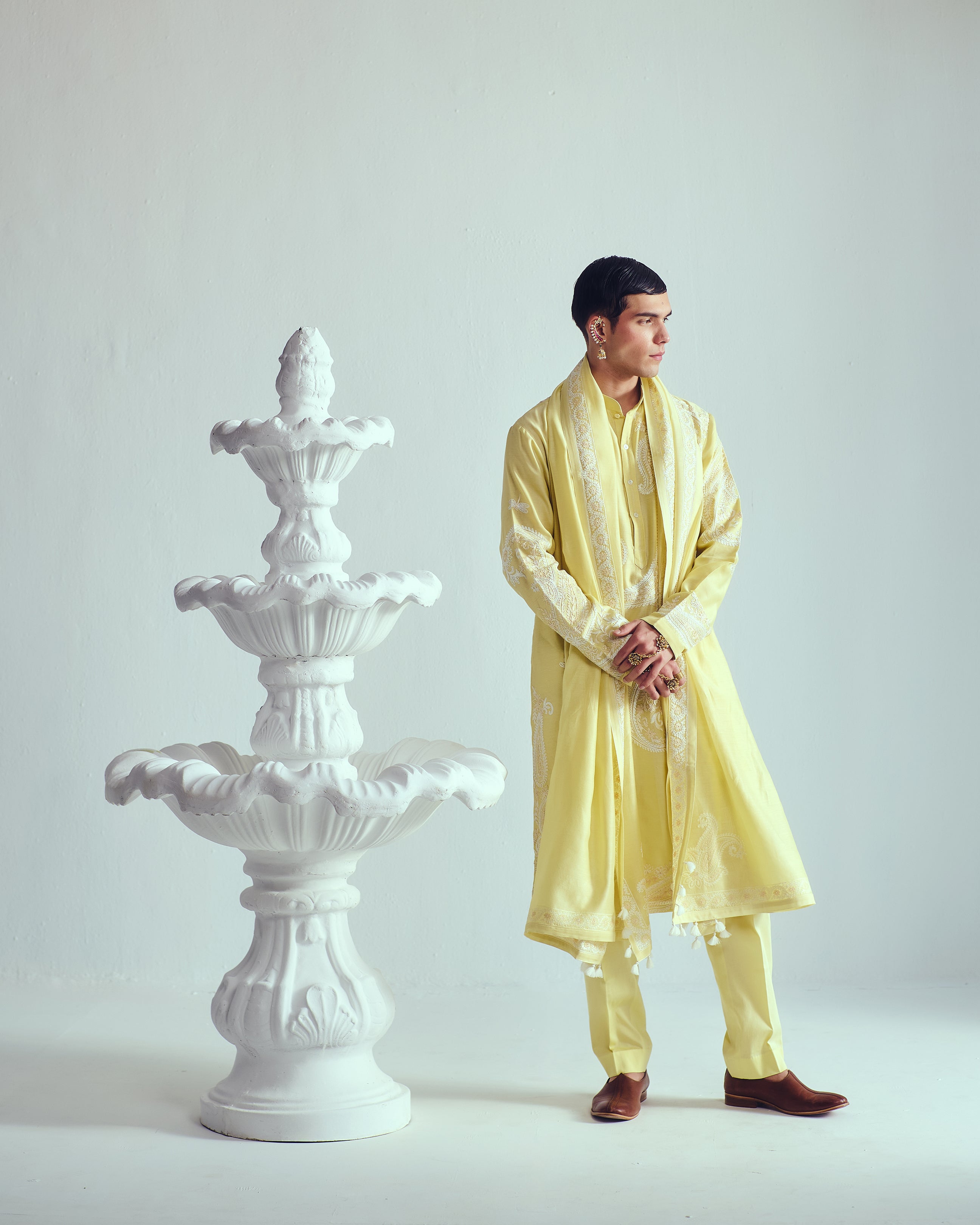 Kurta With Pyjama Pants And Dupatta