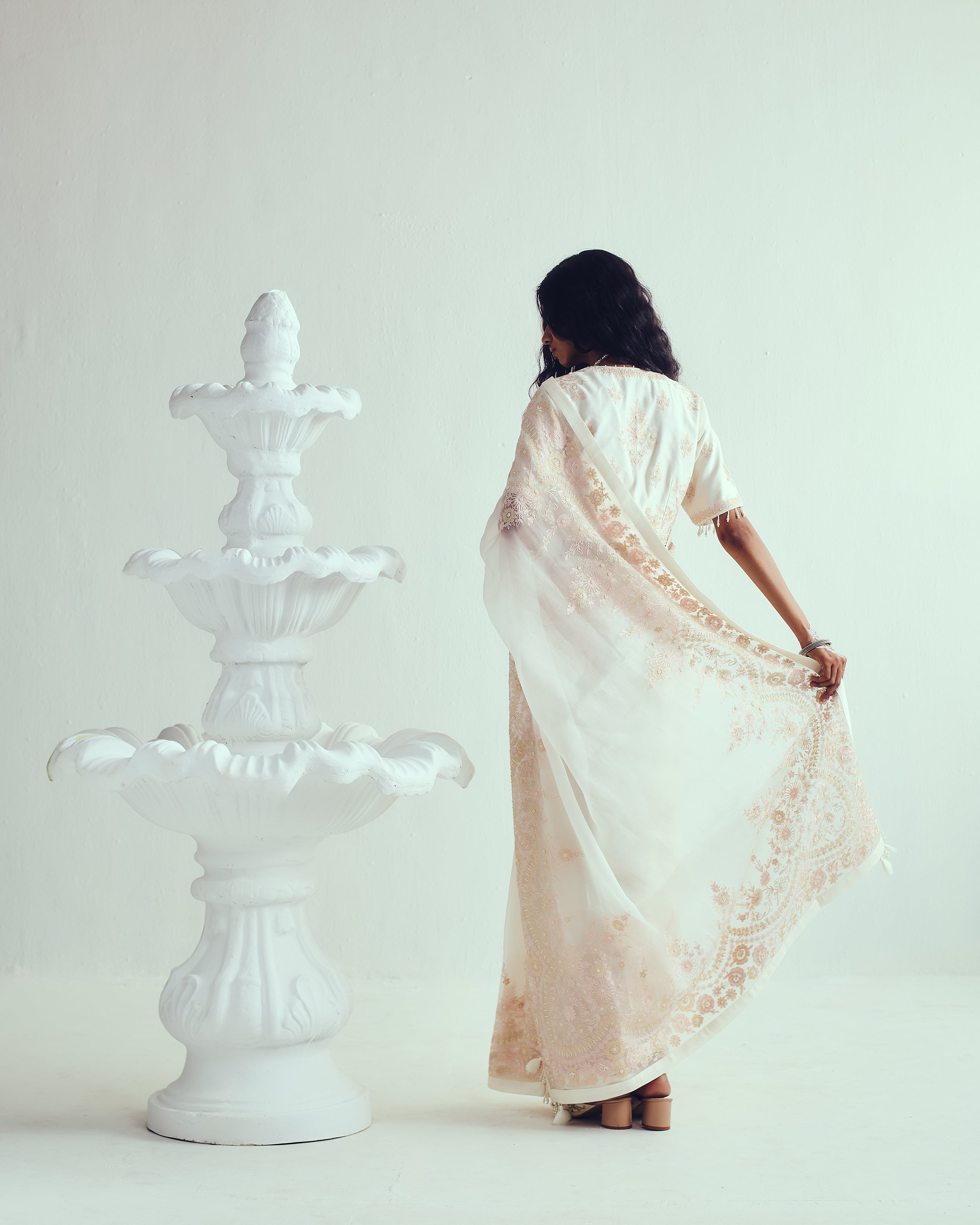 Saree With Stitched Blouse