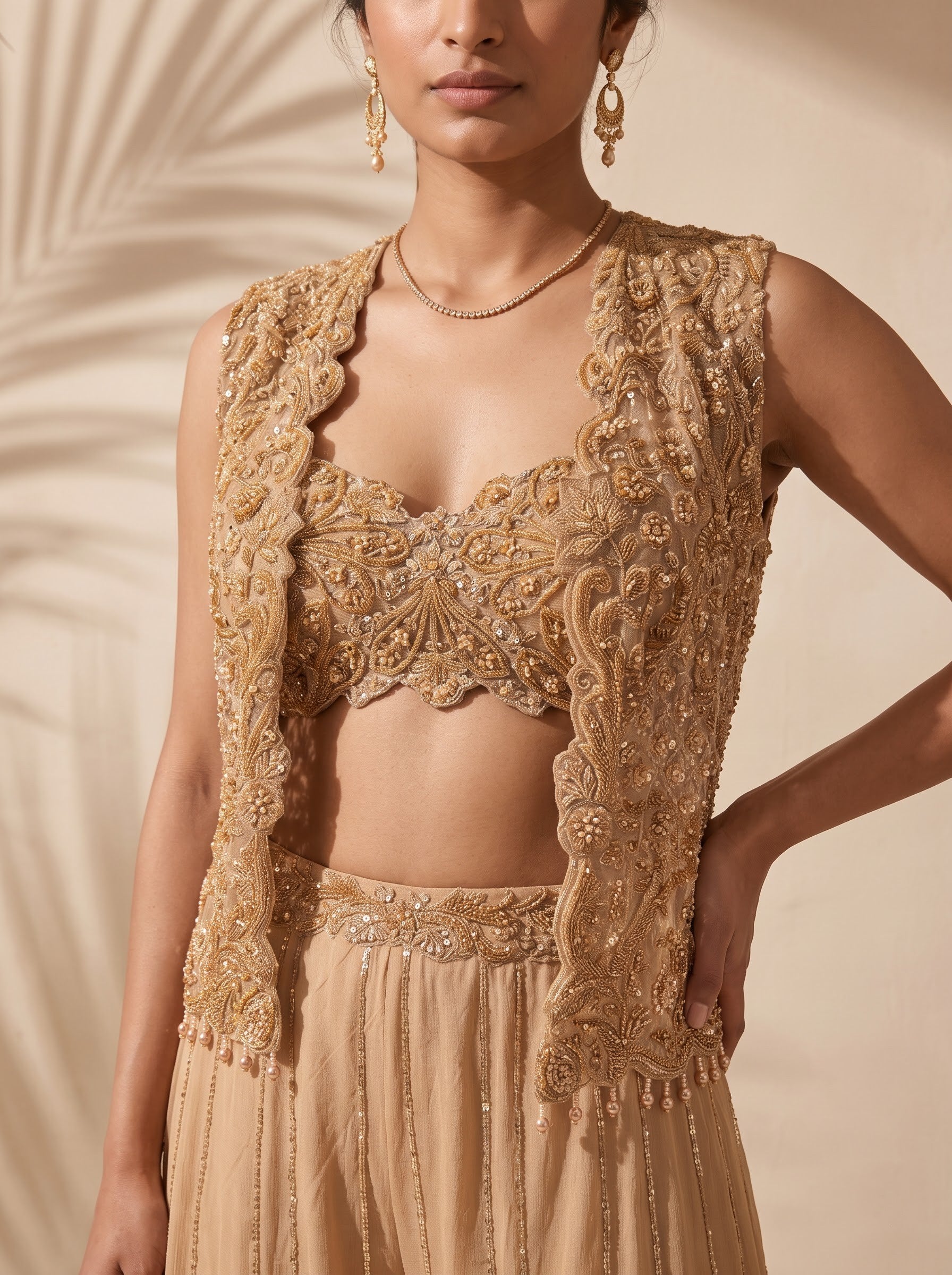 Ilaria - Hand Embroidered Jacket Set