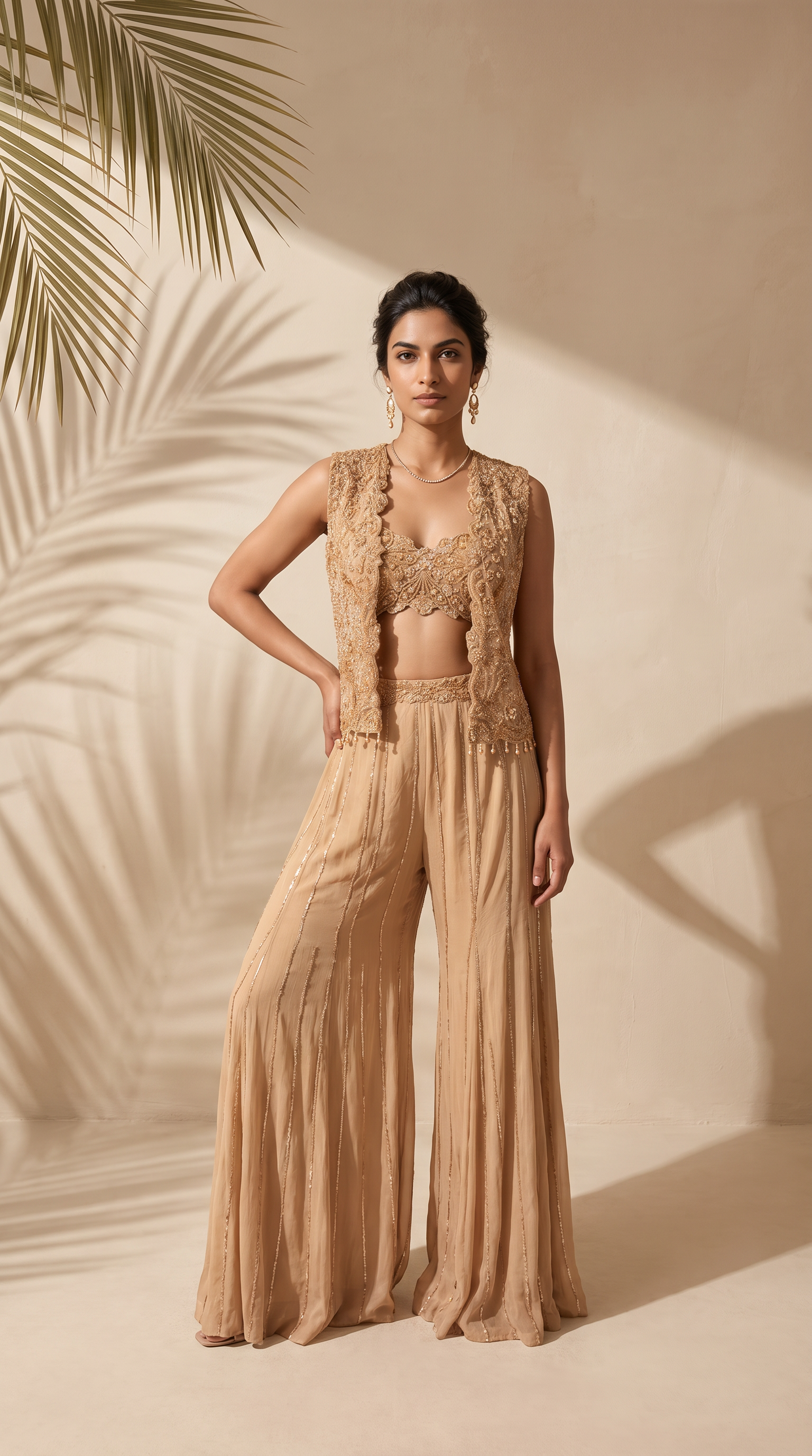 Ilaria - Hand Embroidered Jacket Set