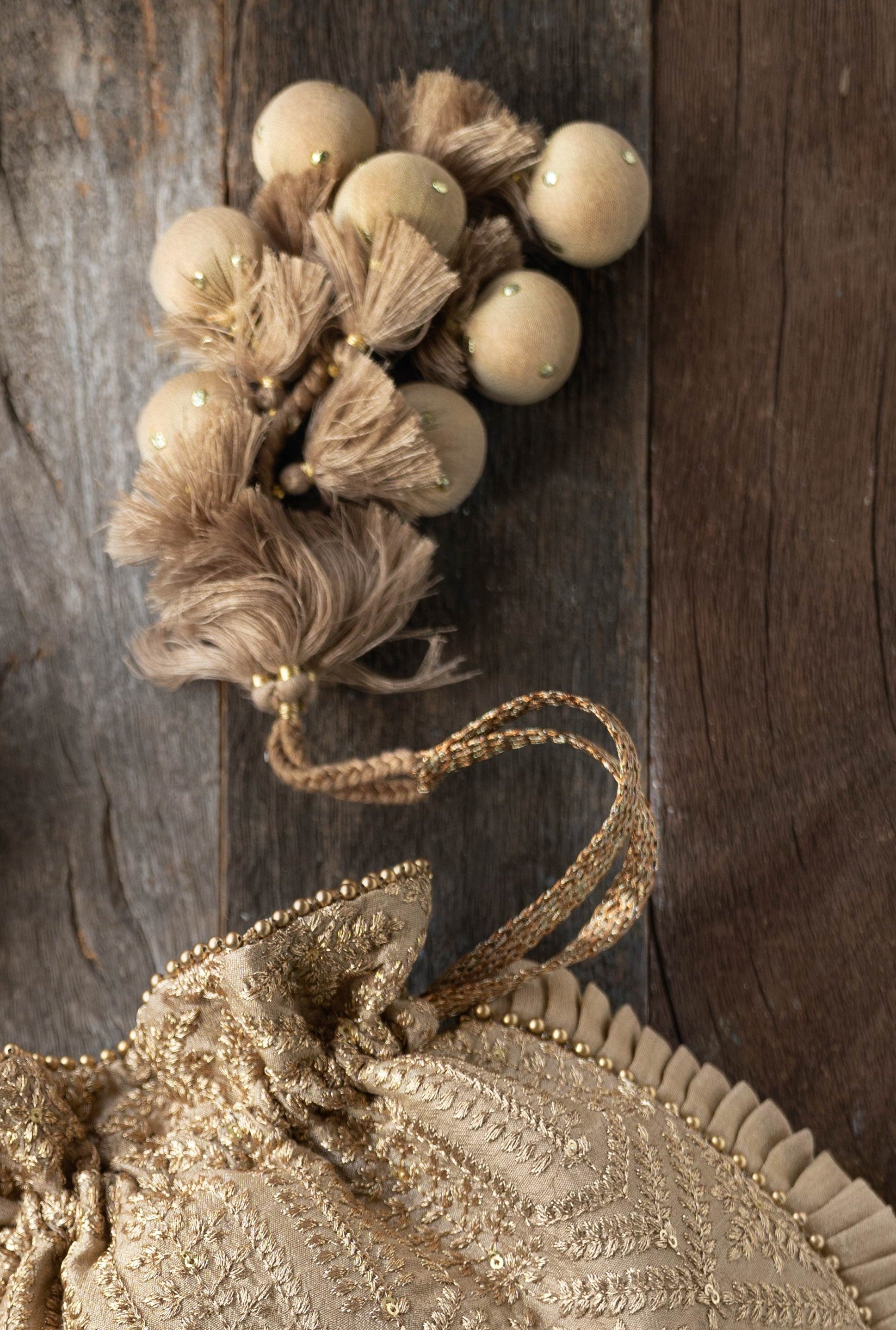 Leela Heritage Potli Gray Brown Colour