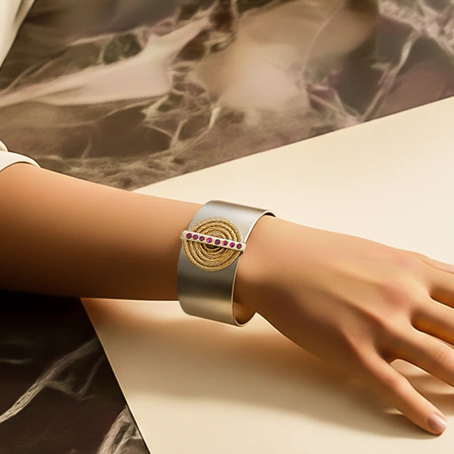 The Caesar’s Coil Spiral Cuff Bracelet
