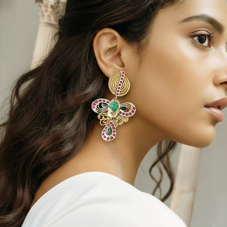 Rogue Secret Statement Gemstone Earrings