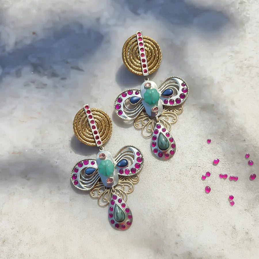 Rogue Secret Statement Gemstone Earrings