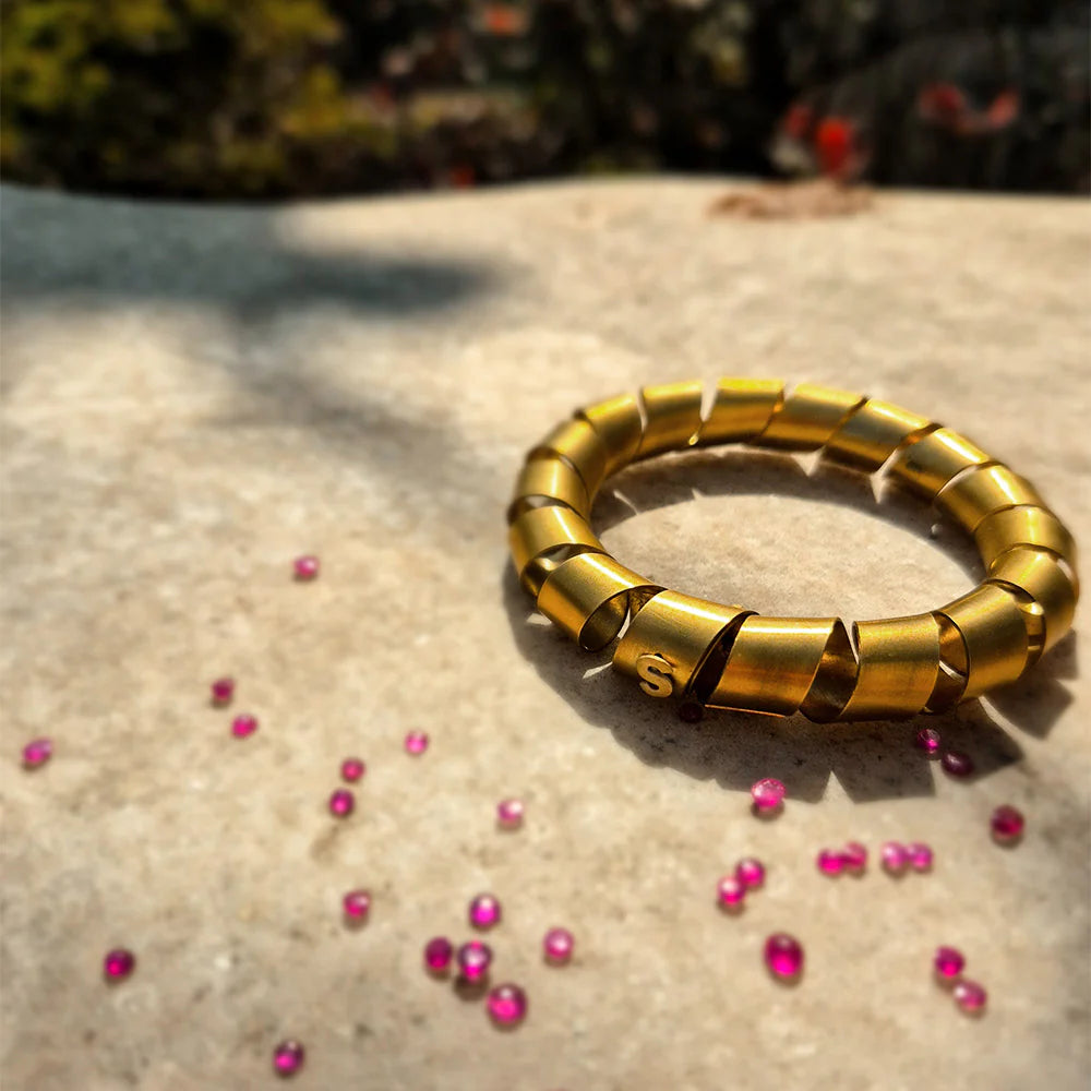 Caesar’s Spiral Brass Cuff