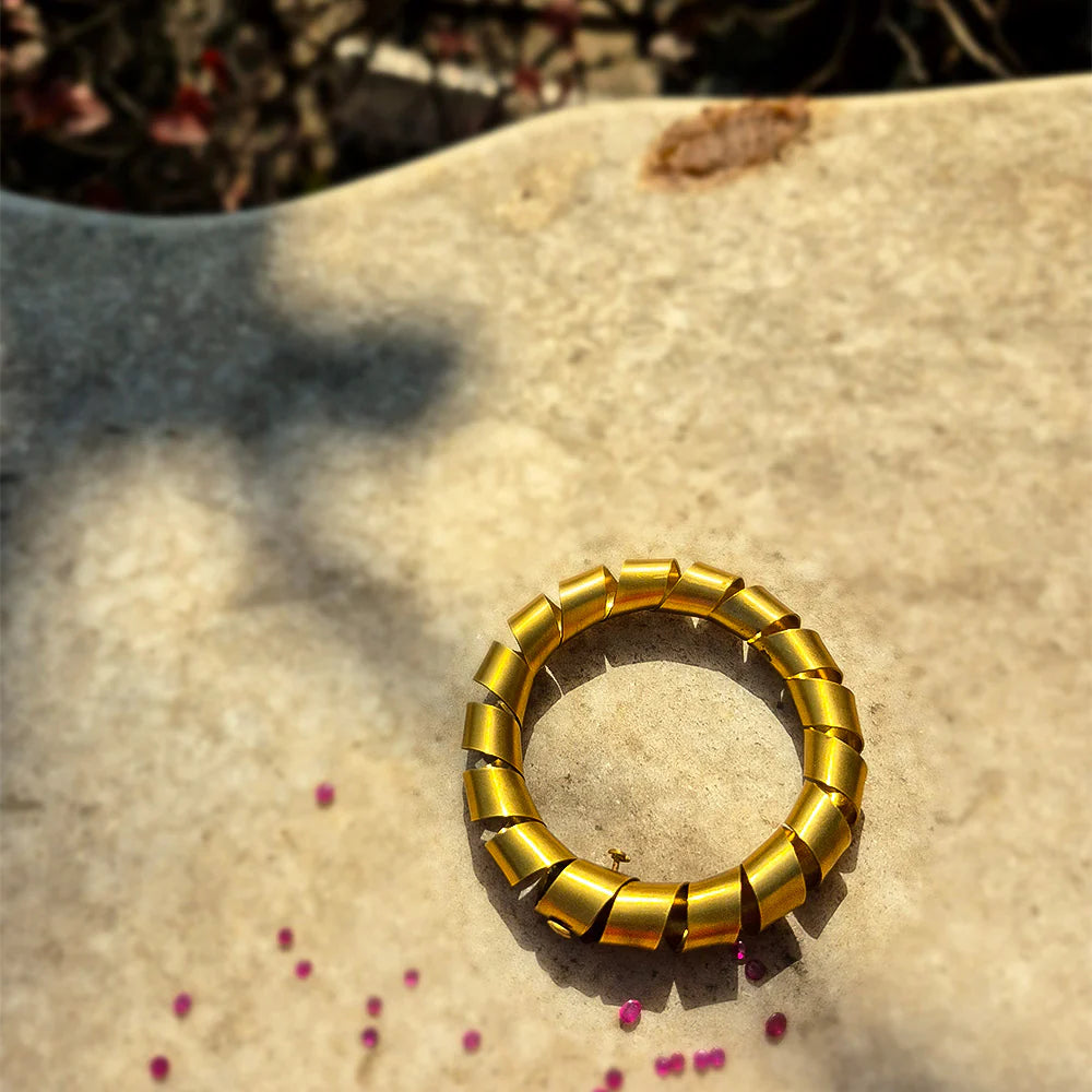 Caesar’s Spiral Brass Cuff