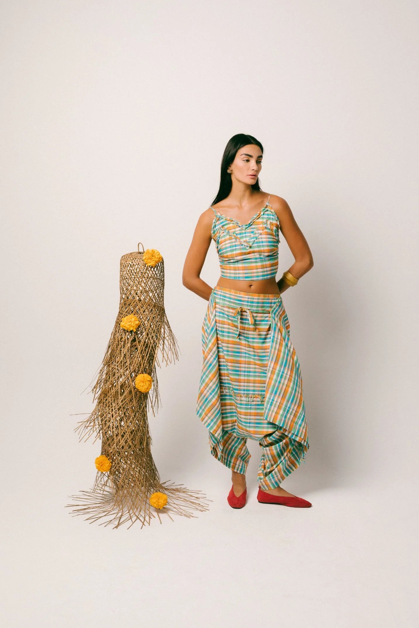 Rindu Cotton Dhoti Set