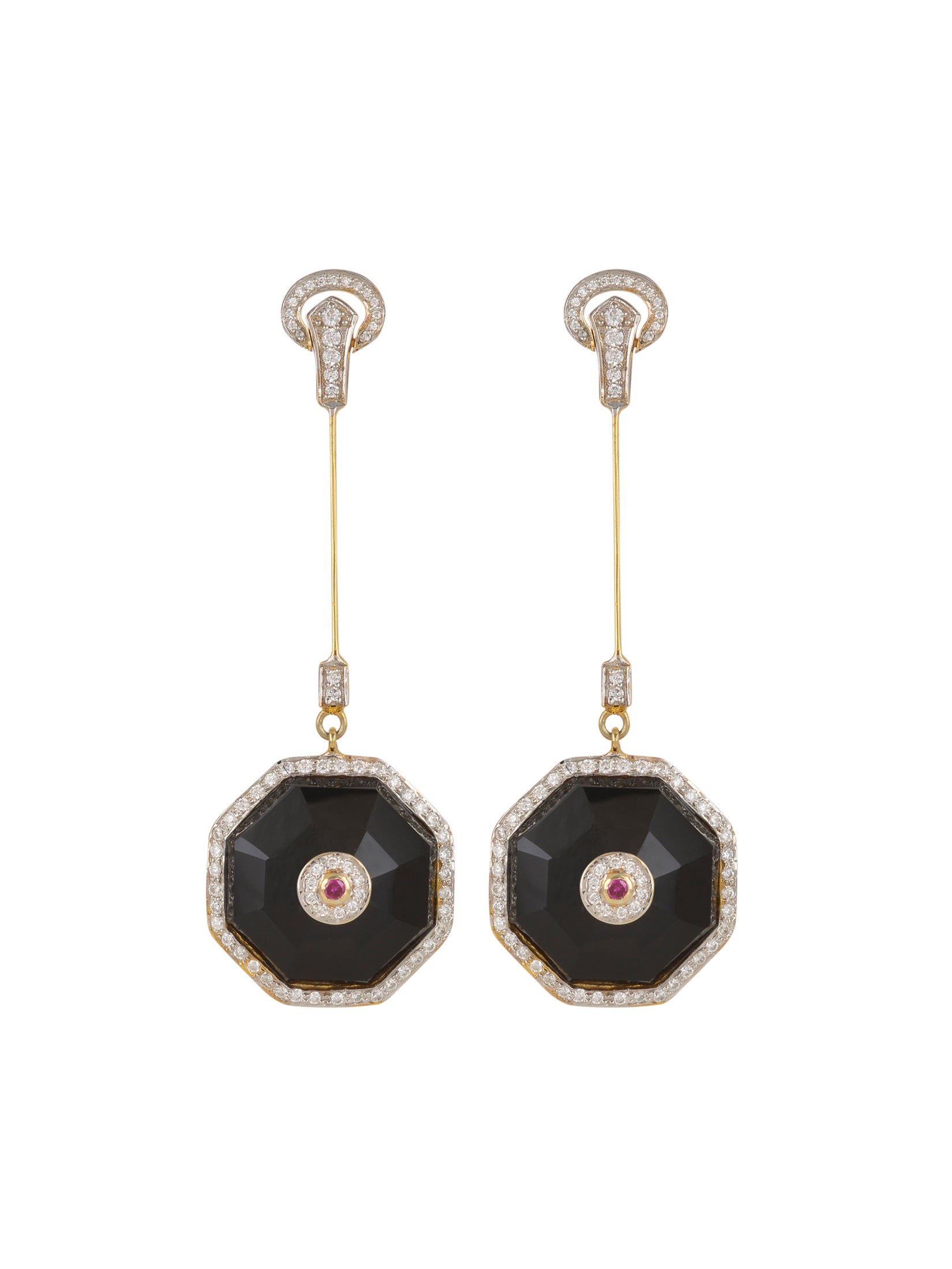 Black Onyx Duke Earrings