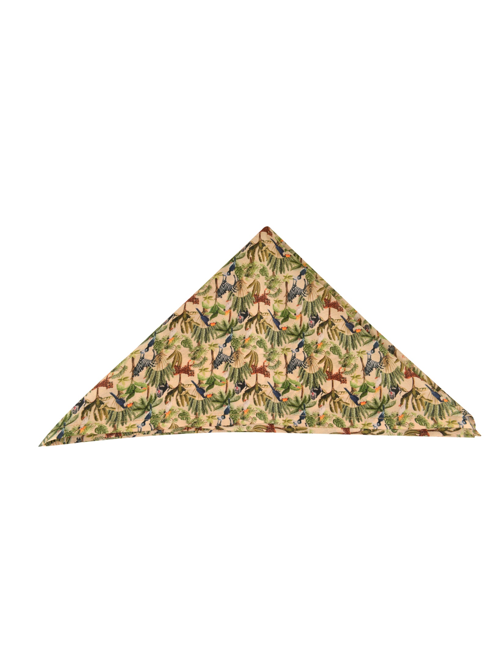 Beige Safari Reserve Pocket Square