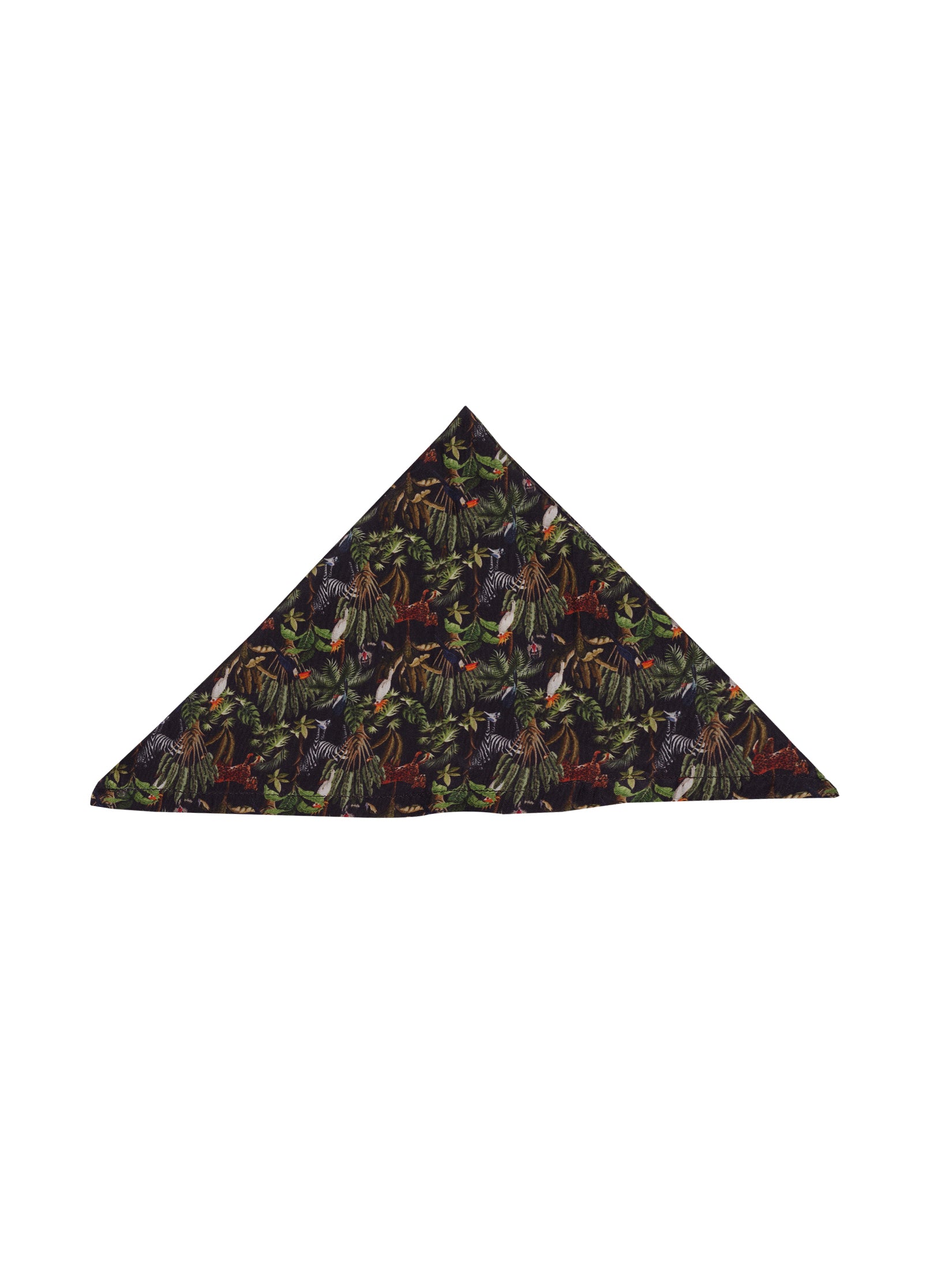 Black Safari Pocket Square