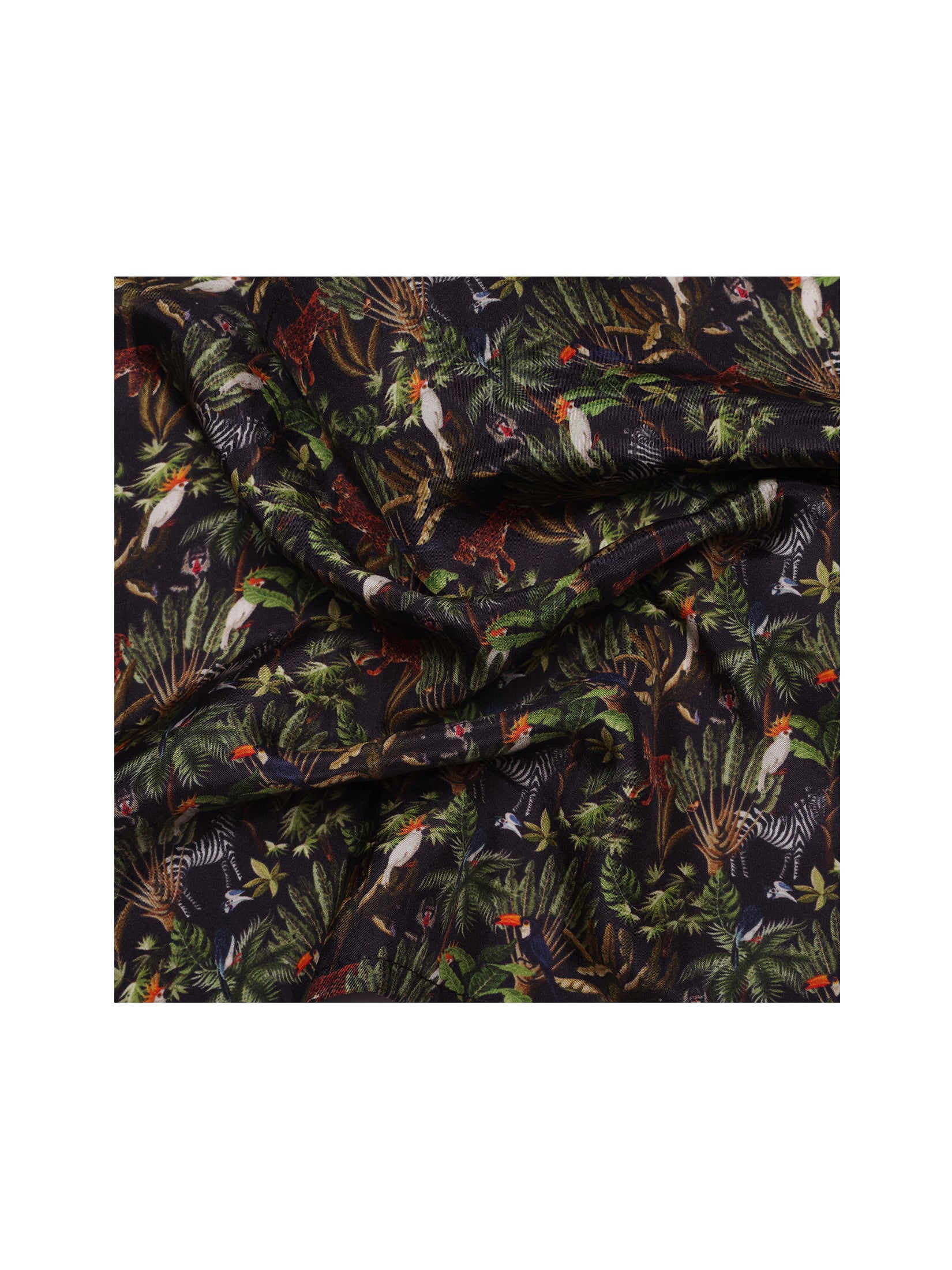 Black Safari Pocket Square