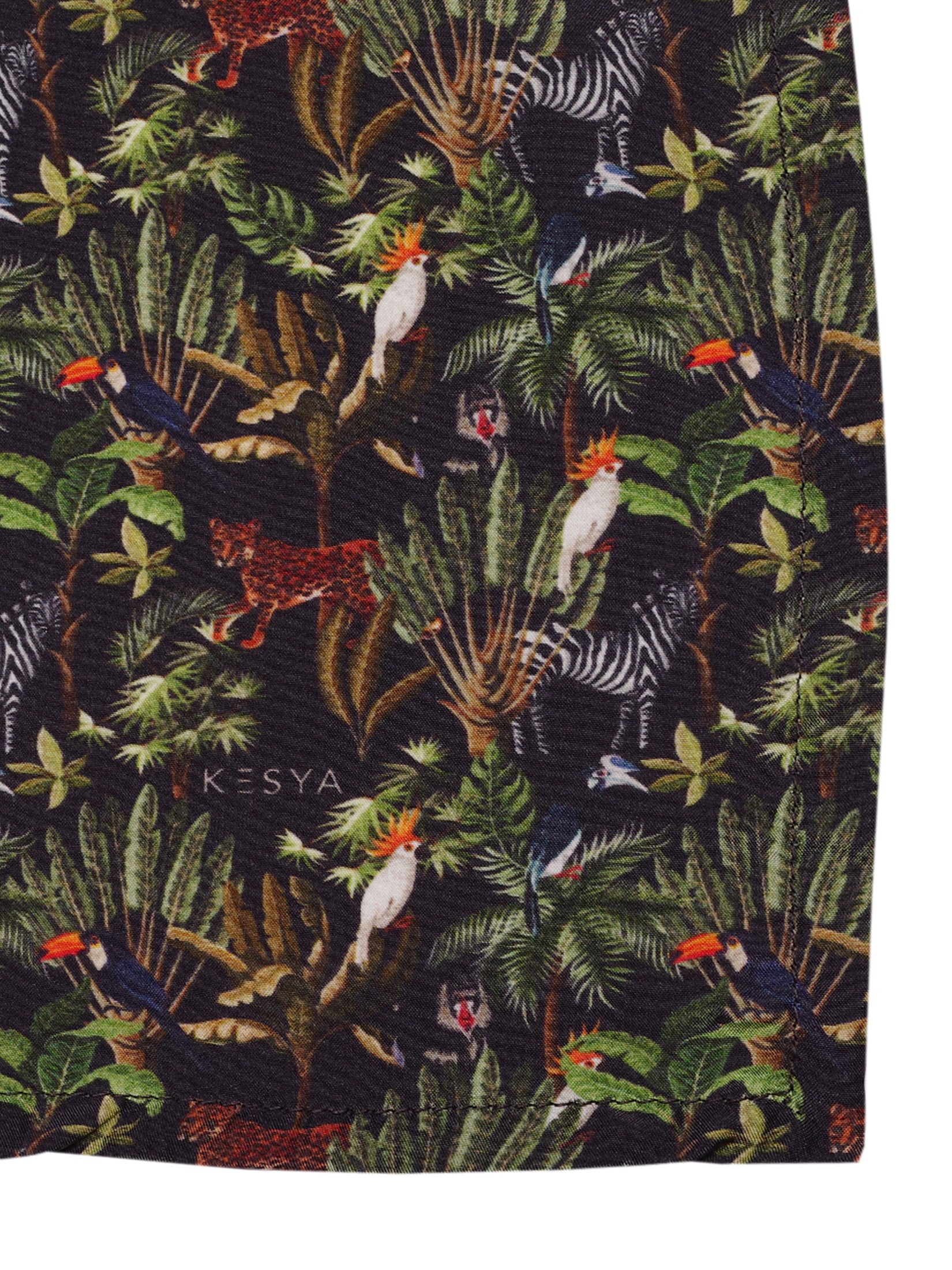 Black Safari Pocket Square