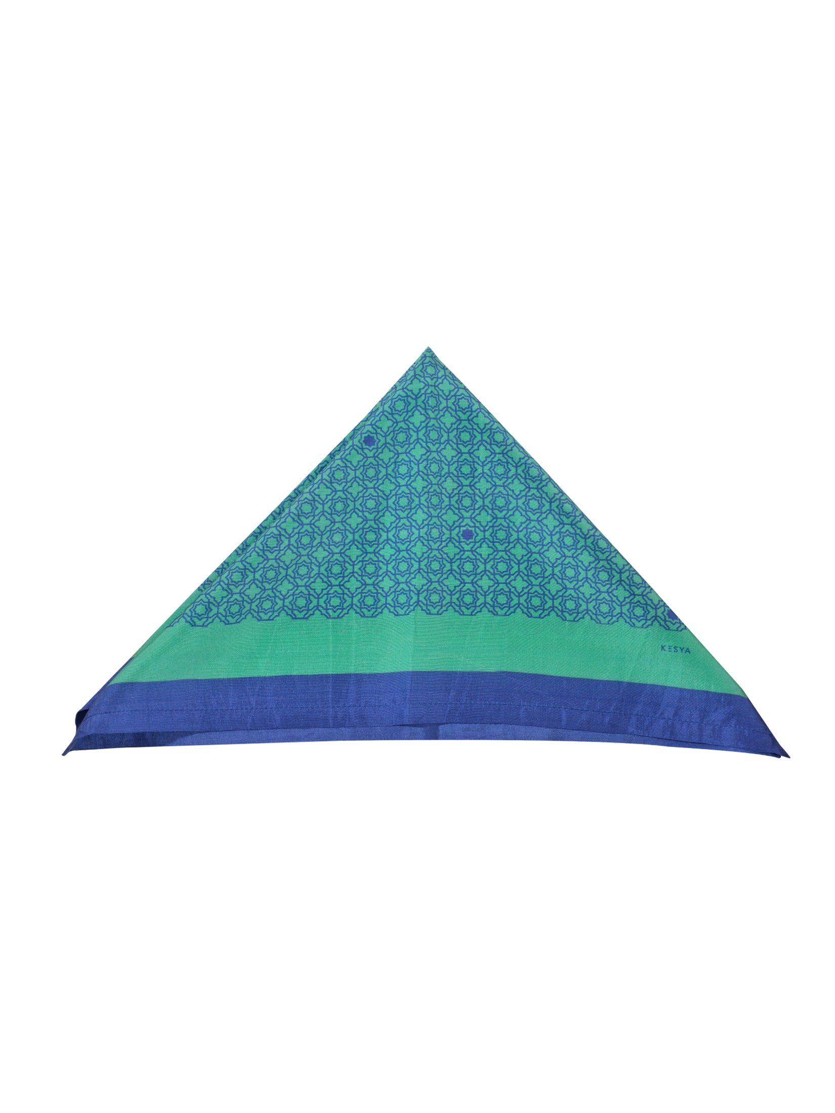 Blue Jharokha Pocket Square