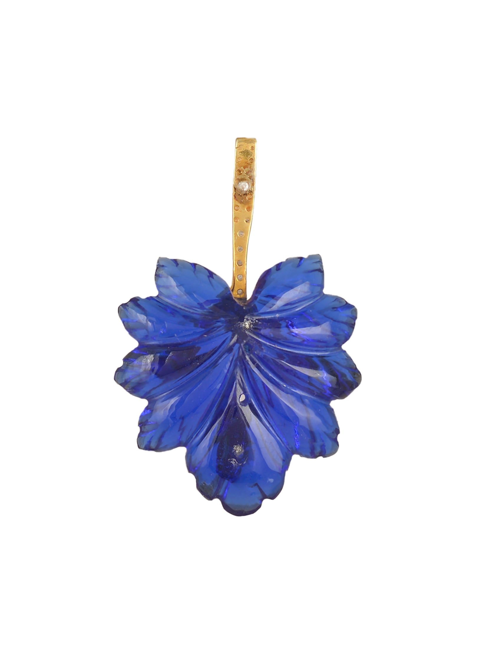 Blue Maple Leaf Earrings