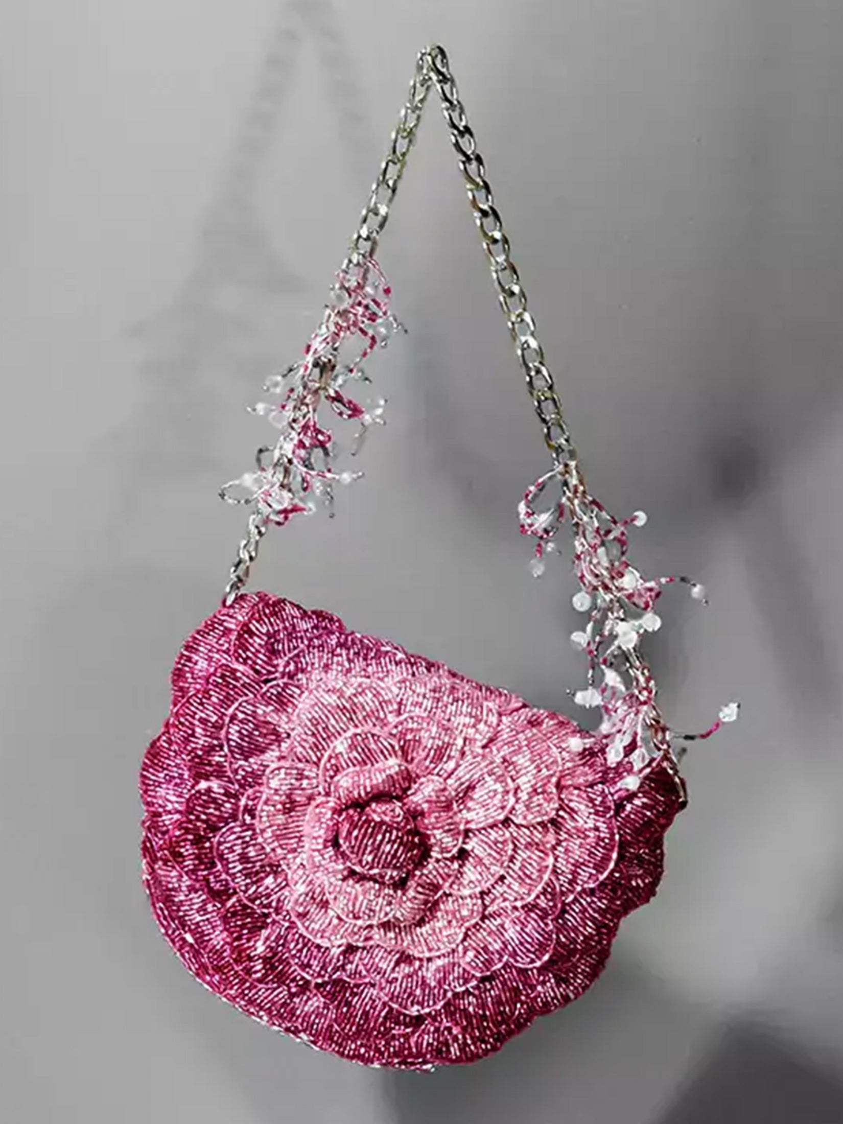 Coco Mini Beaded Sling - Rose