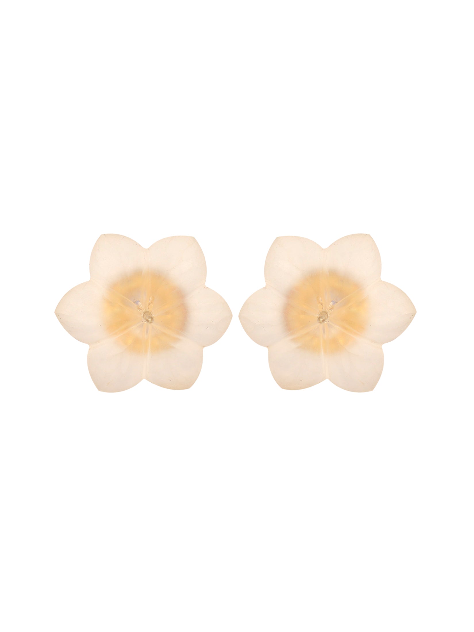 Crystal And Iolite Mini Starflower Earrings
