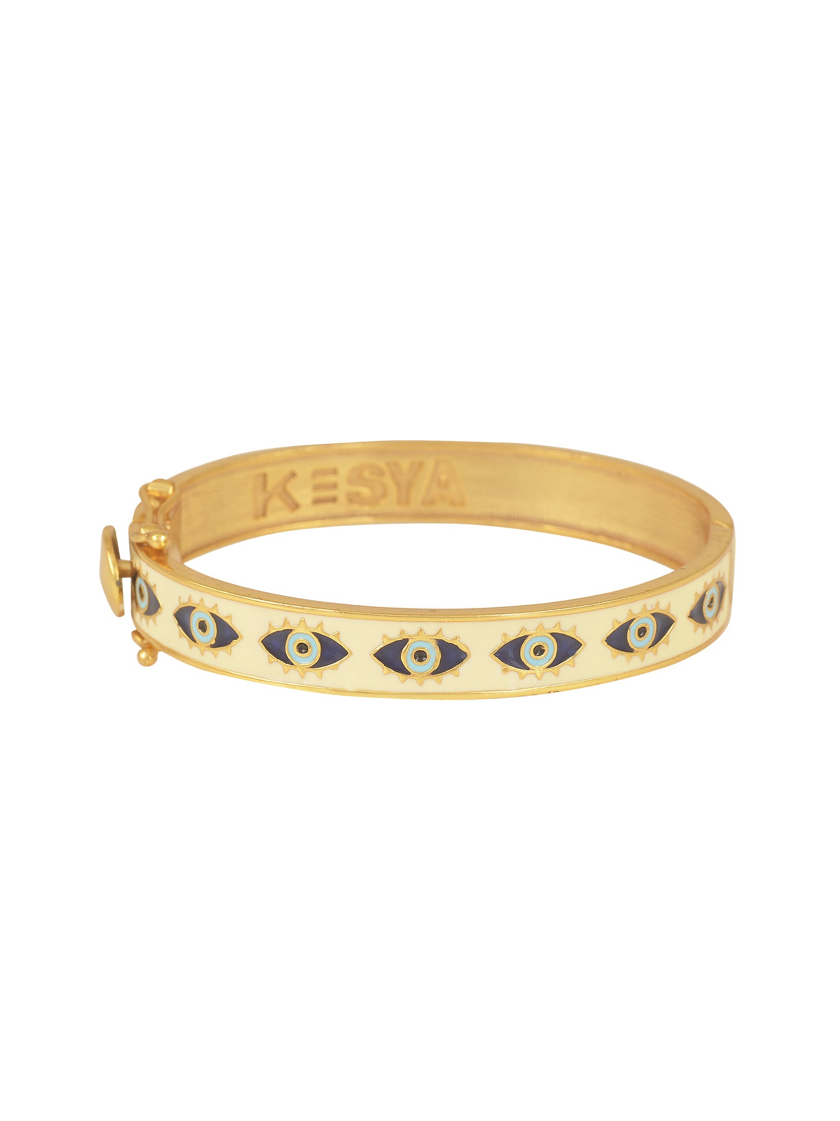 White Nazar Bangles