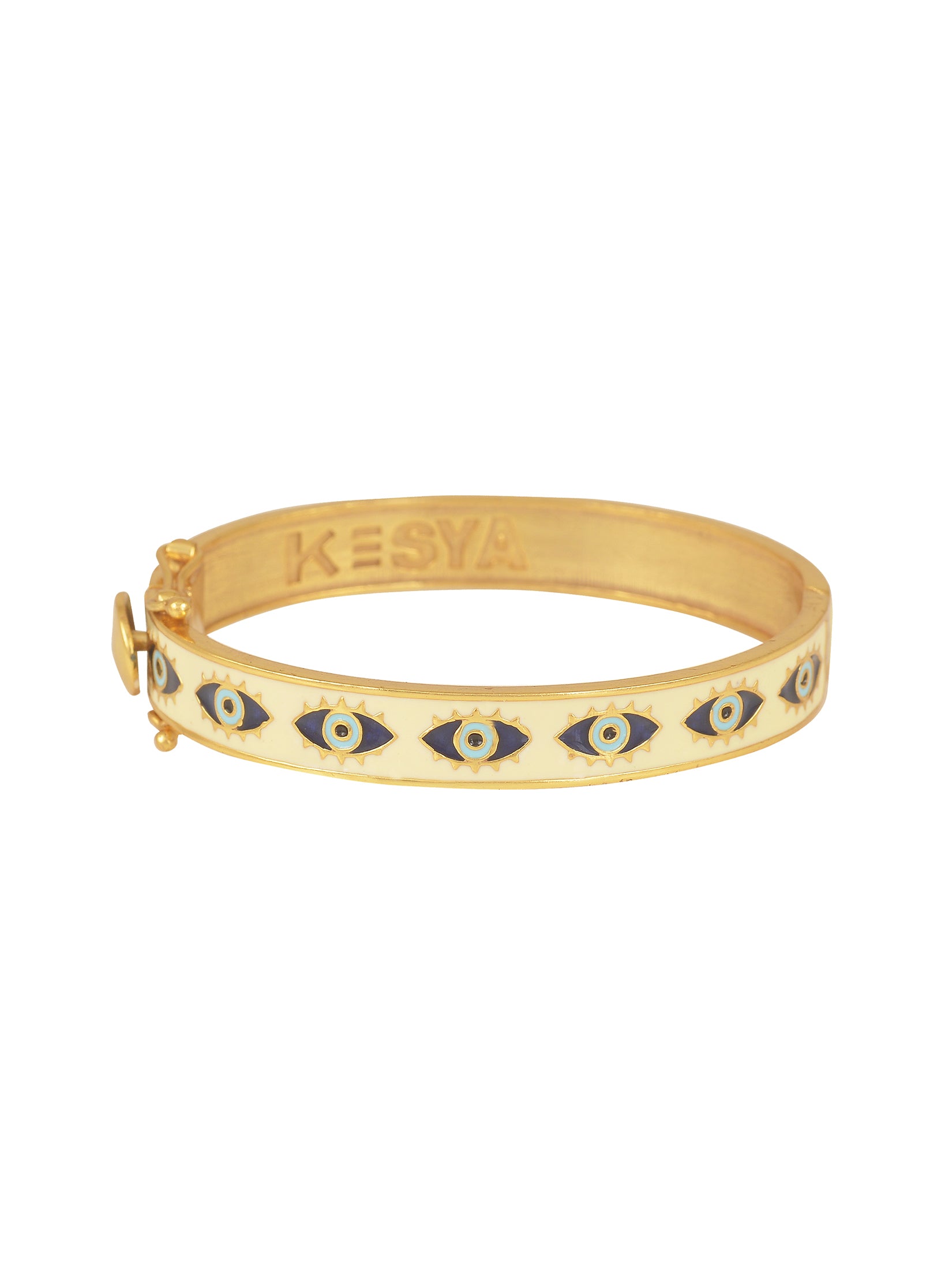 White Nazar Bangles