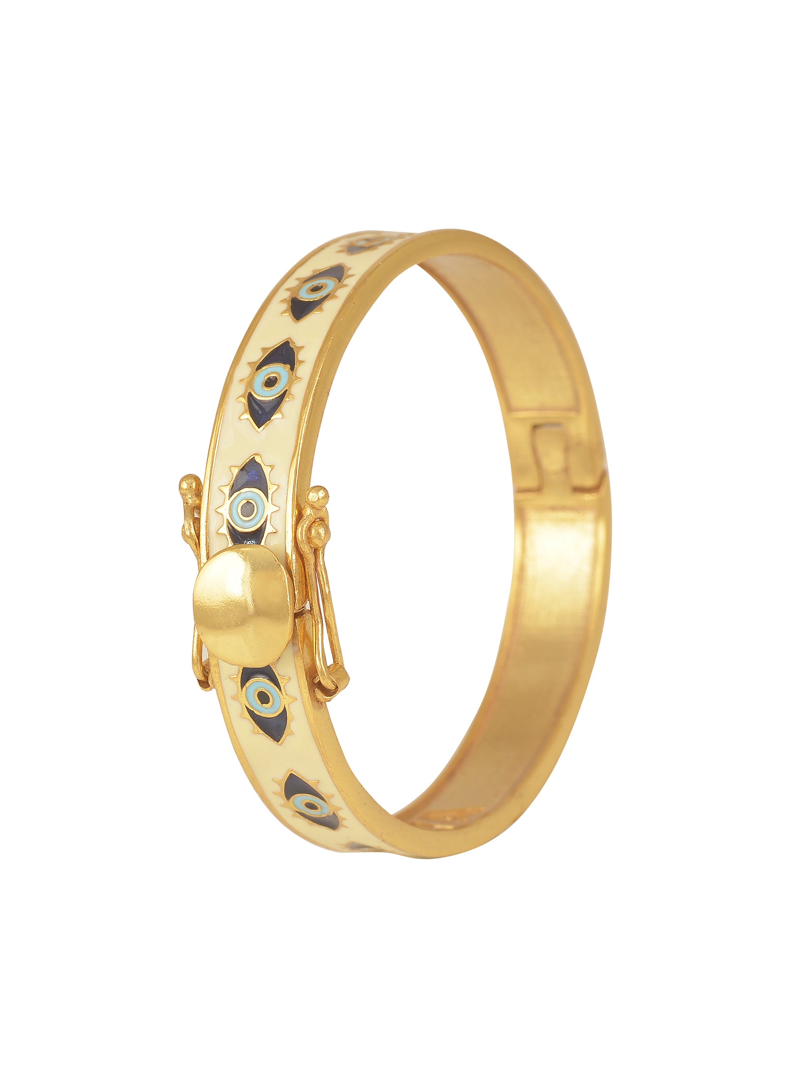 White Nazar Bangles