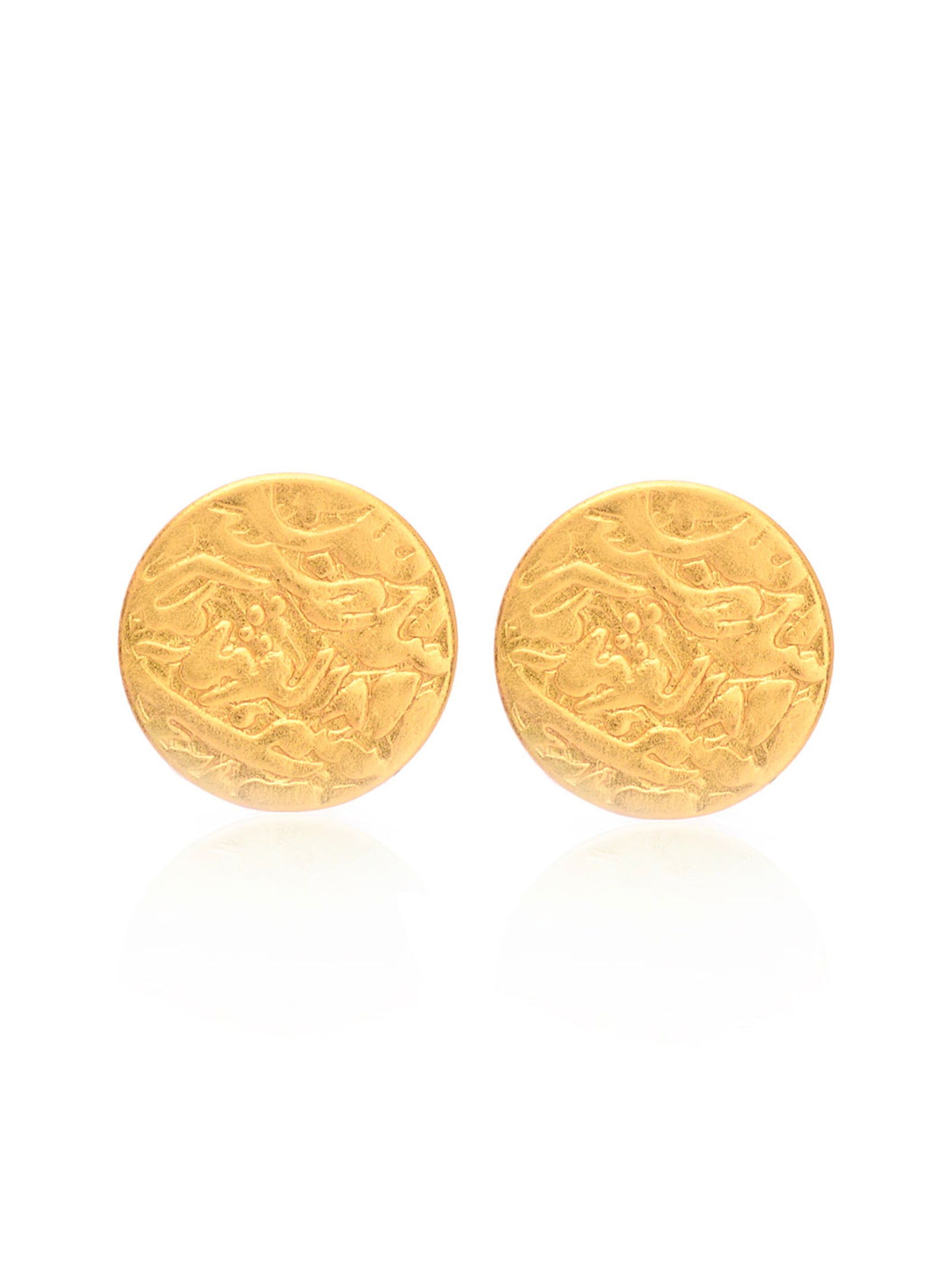 Gold Mohar Cufflinks