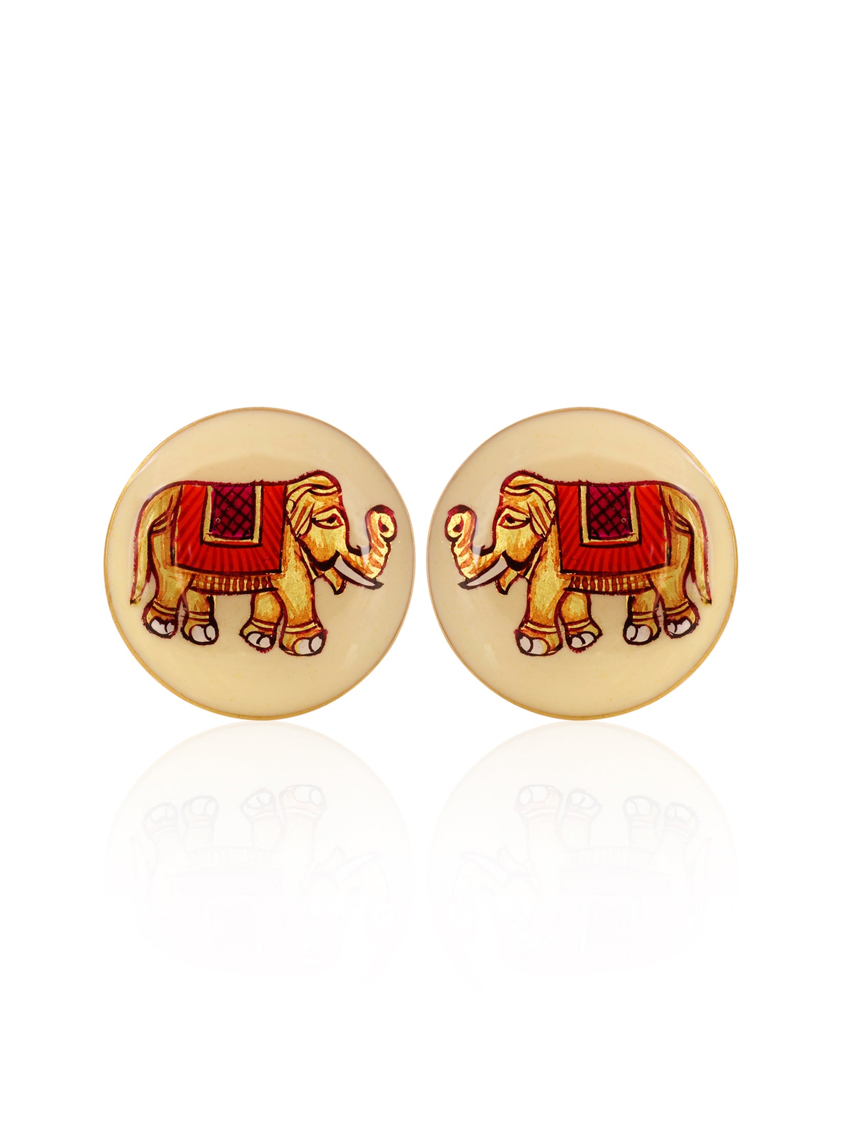 Ivory Majestic Elephant Cufflinks
