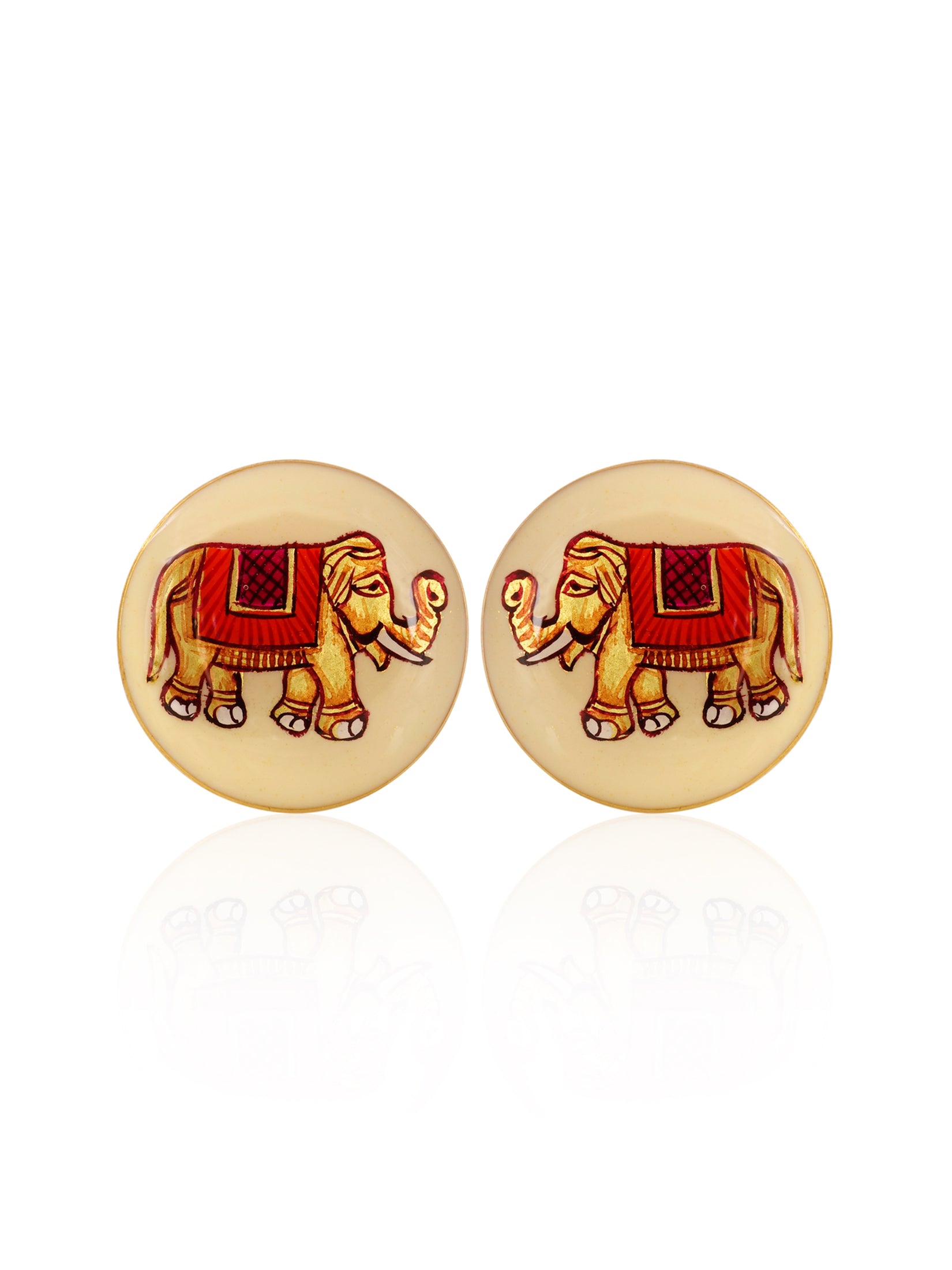 Ivory Majestic Elephant Cufflinks